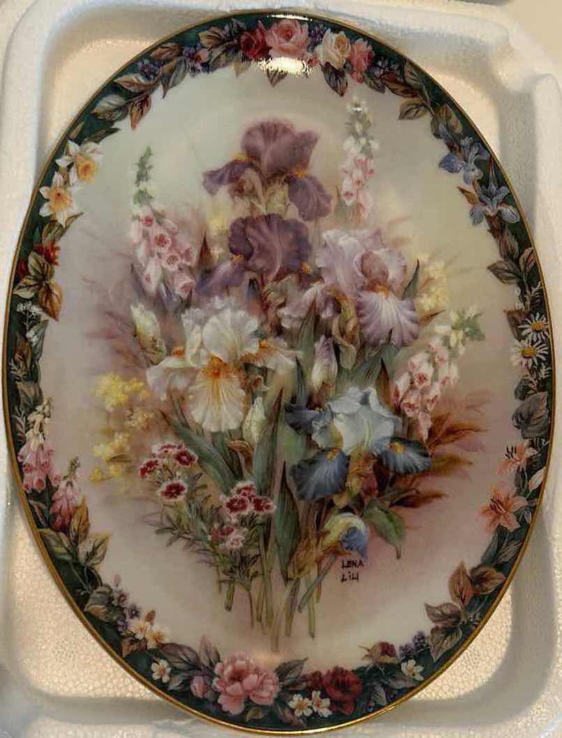 View 1 of AUTHENTIC ORIGINAL LIMITED EDITION “CHERISH” BY LENA LIU PORCELAIN PLATE 6 1/2” x 8 3/4”