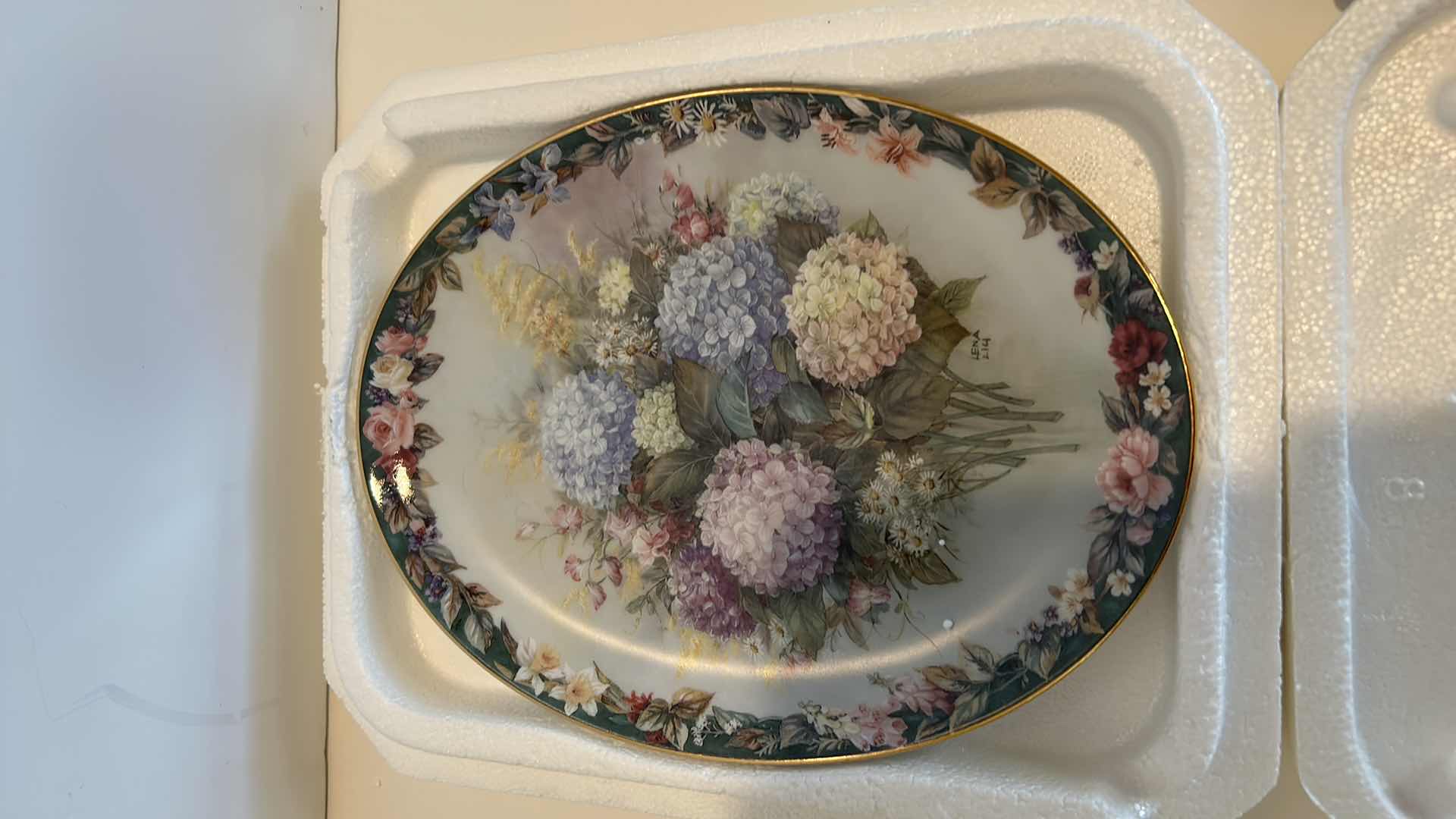 Photo 1 of AUTHENTIC ORIGINAL LIMITED EDITION “HONORED” BY LENA LIU PORCELAIN PLATE 6 1/2” x 8 3/4”