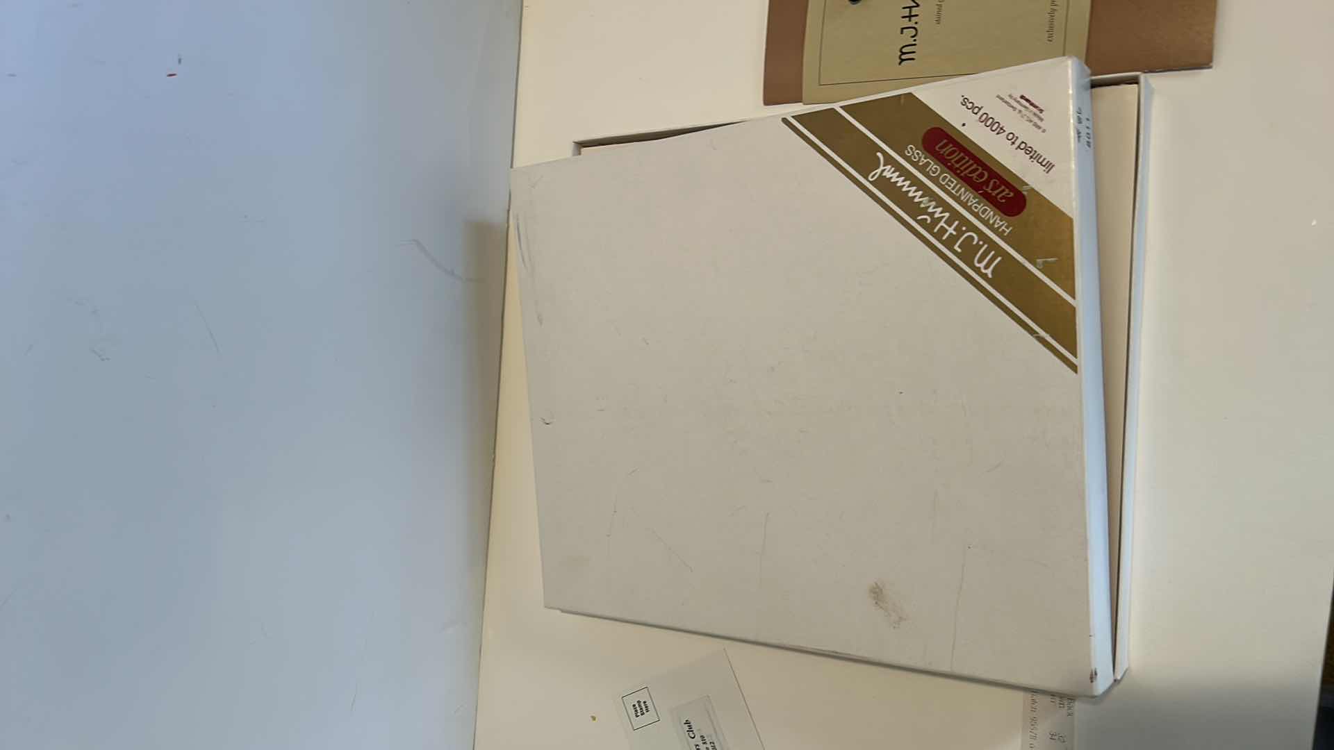 Photo 1 of M.J HÛMMEL MUSEUM INC. STAINED GLASS WINDOW EXCLUSIVELY PRODUCED BY BERNHARDT 6” x 8” HANDPAINTED GLASS, LIMITED EDITION