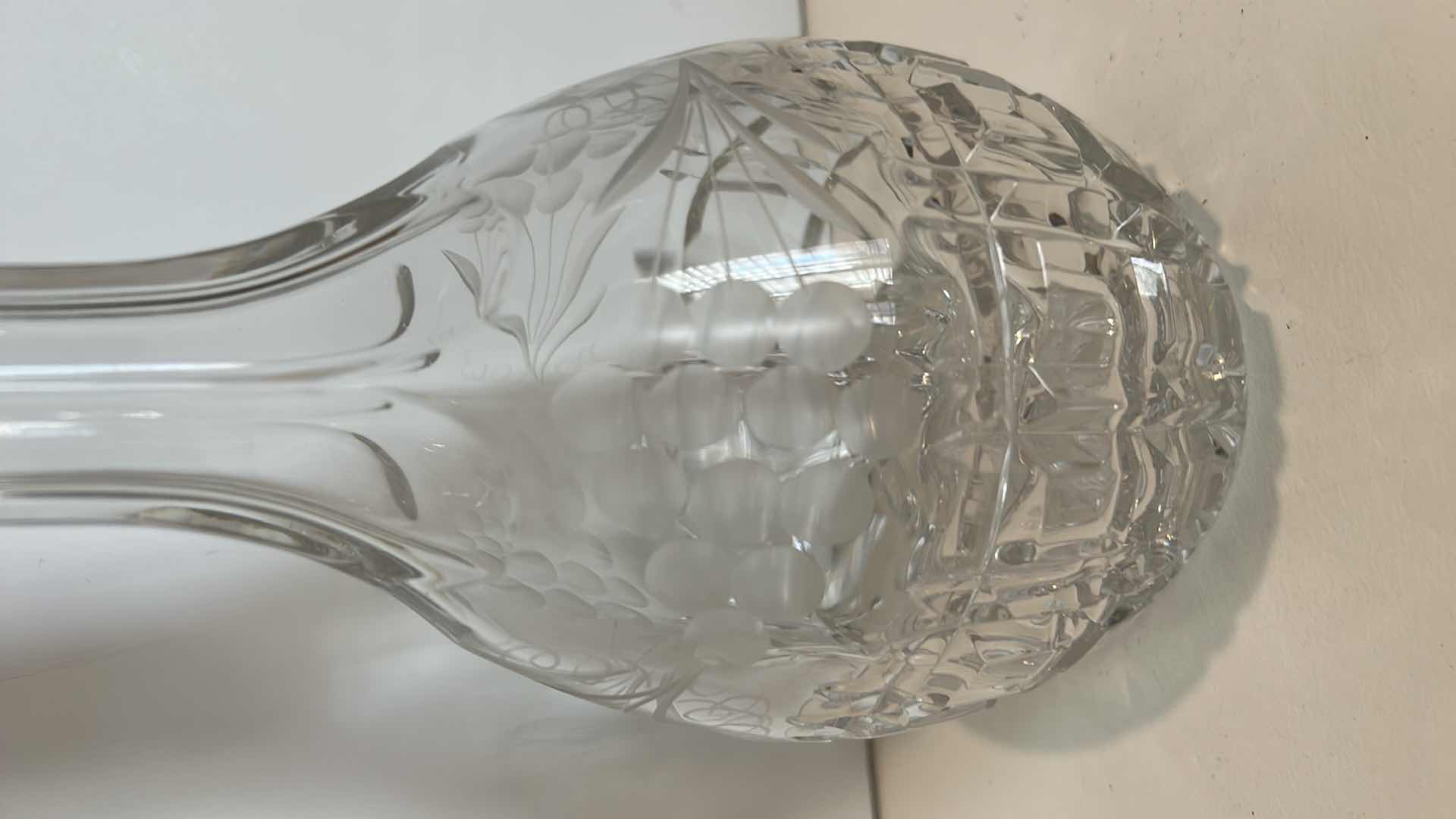 Photo 1 of 13.5” CUT CRYSTAL DECANTER