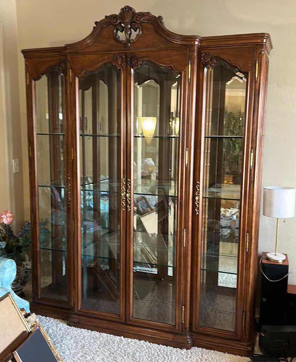 Photo 1 of MAHOGANY LIGHTED CHINA DISPLAY CABINET 6‘ x 19“ x 7.5’