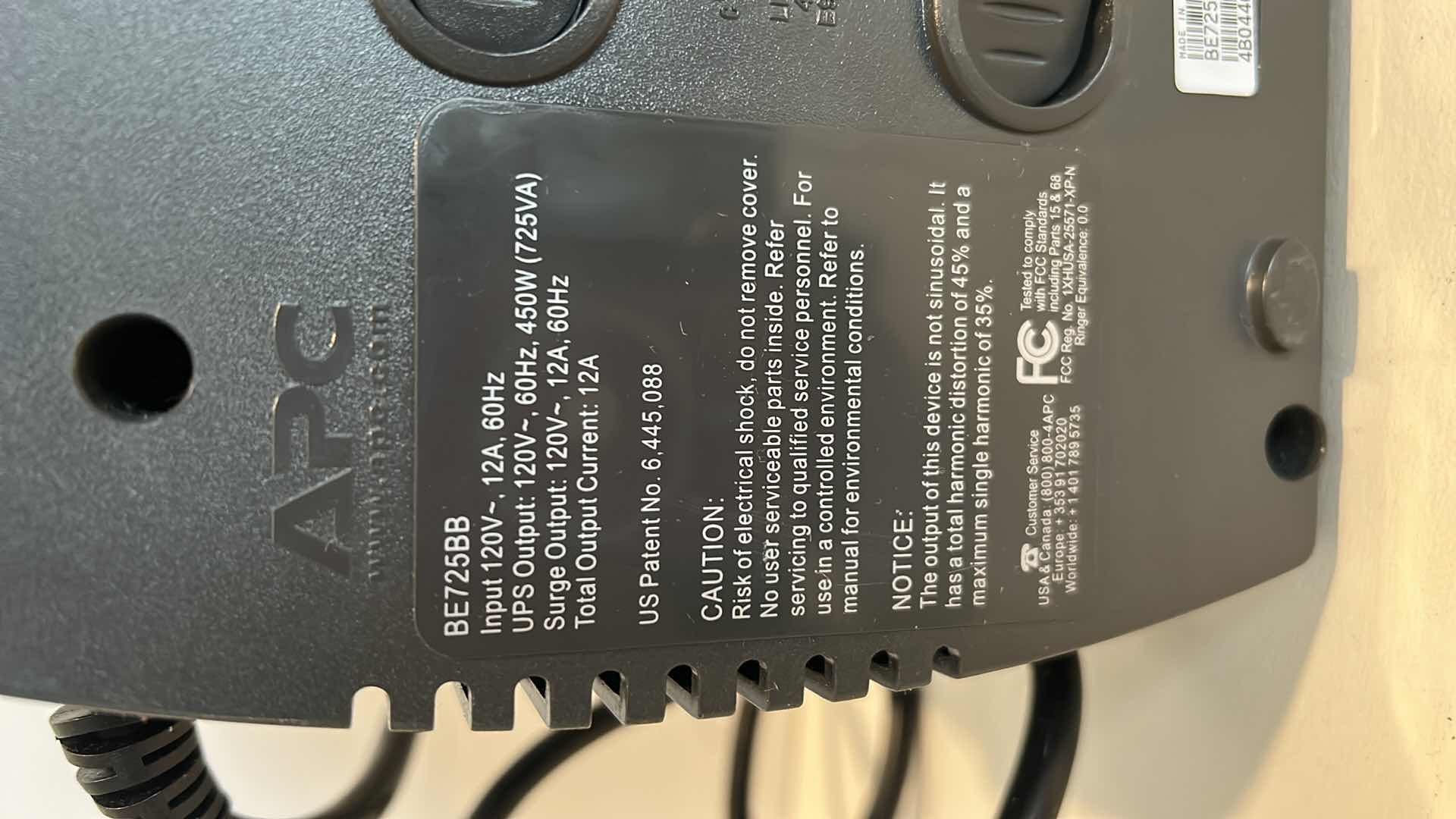 Photo 1 of APC SURGE PROTECTION- BATTERY BACKUP PLUS SURGE PROTECTION