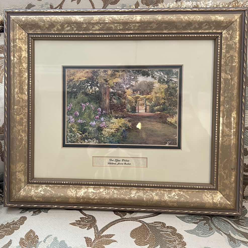 Photo 1 of “THE LILAC PHLAX” BY MILDRED ANNE BUTLER SIGNED ARTWORK, FRAMED 12 3/4” x 11”