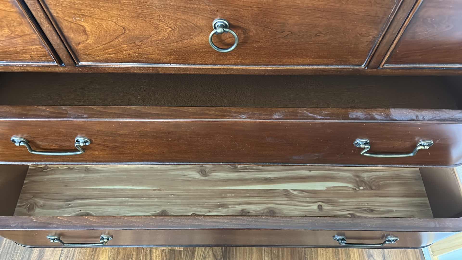 Photo 1 of BETTER HOMES AND GARDEN 5 DRAWER MAHOGANY WOOD DRESSER (ONE DRAWER IS CEDAR LINED) 52“ x 19“ x 38 1/4“