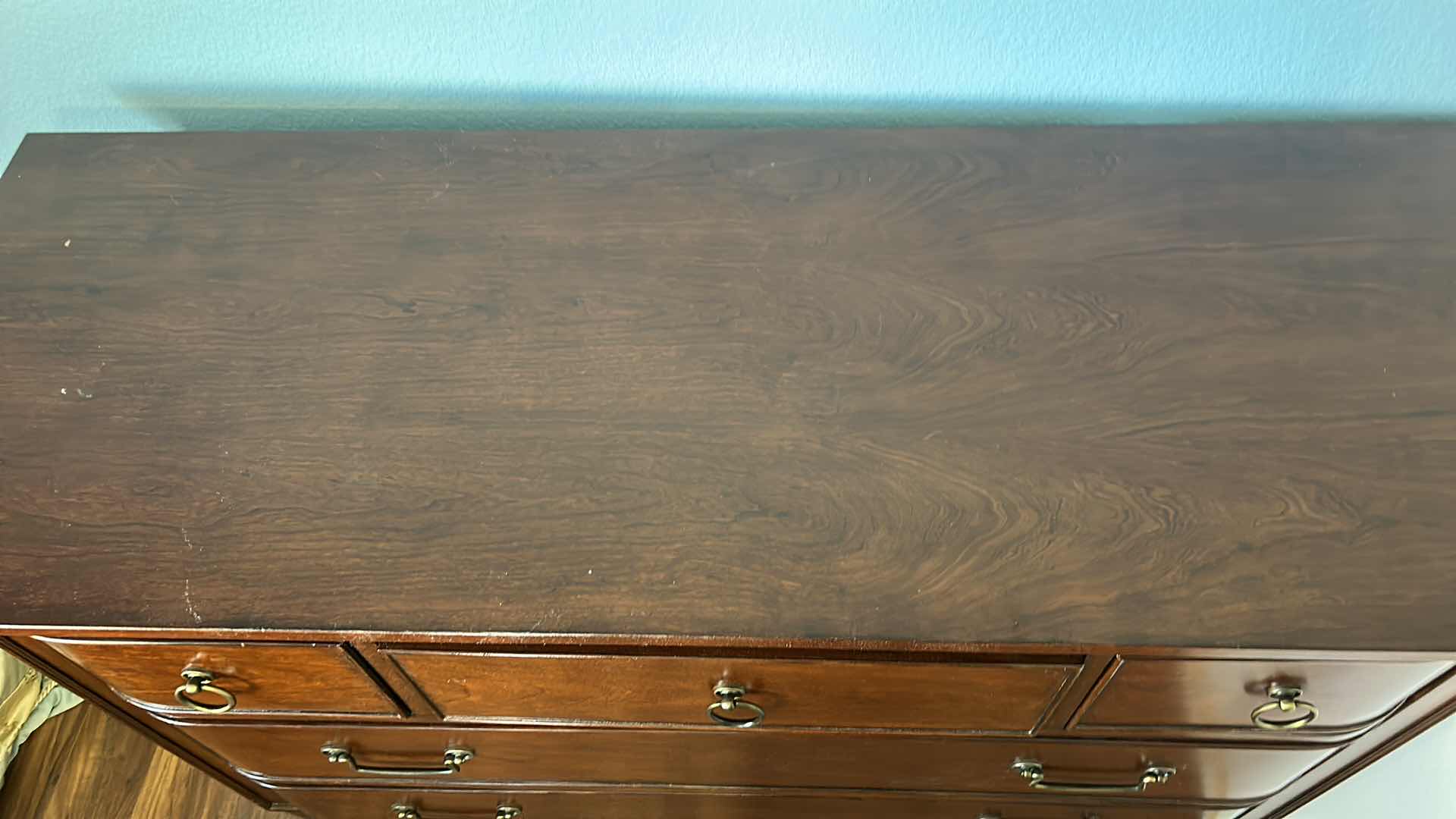 Photo 1 of BETTER HOMES AND GARDEN 5 DRAWER MAHOGANY WOOD DRESSER (ONE DRAWER IS CEDAR LINED) 52“ x 19“ x 38 1/4“