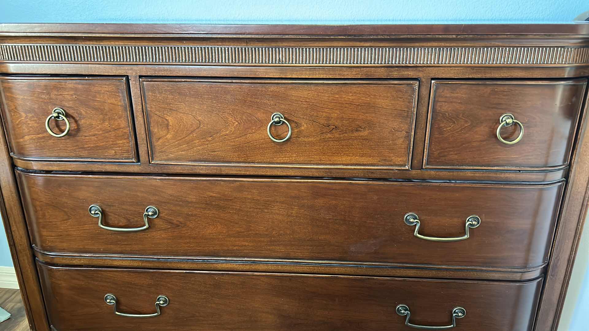 Photo 1 of BETTER HOMES AND GARDEN 5 DRAWER MAHOGANY WOOD DRESSER (ONE DRAWER IS CEDAR LINED) 52“ x 19“ x 38 1/4“