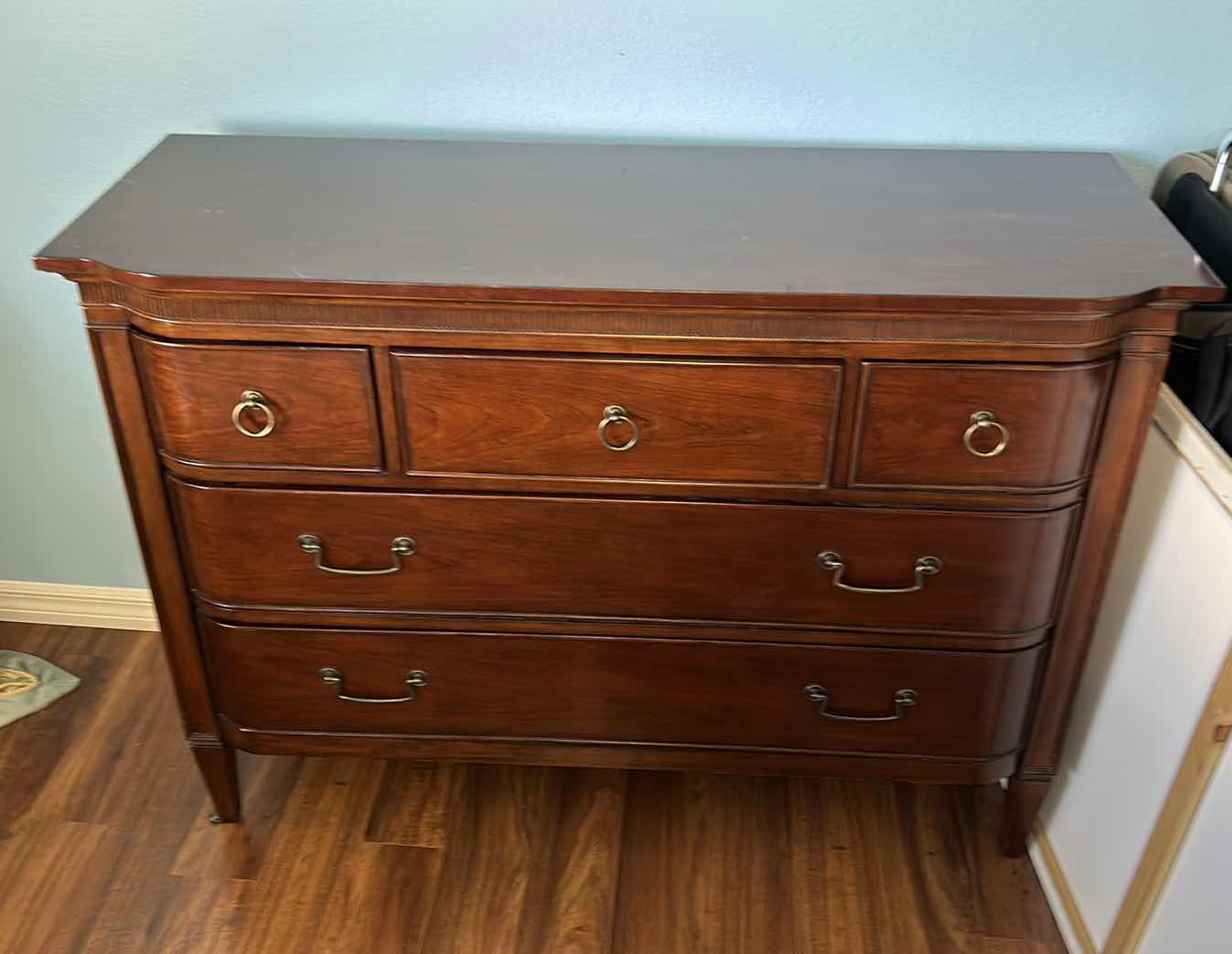 Photo 1 of BETTER HOMES AND GARDEN 5 DRAWER MAHOGANY WOOD DRESSER (ONE DRAWER IS CEDAR LINED) 52“ x 19“ x 38 1/4“