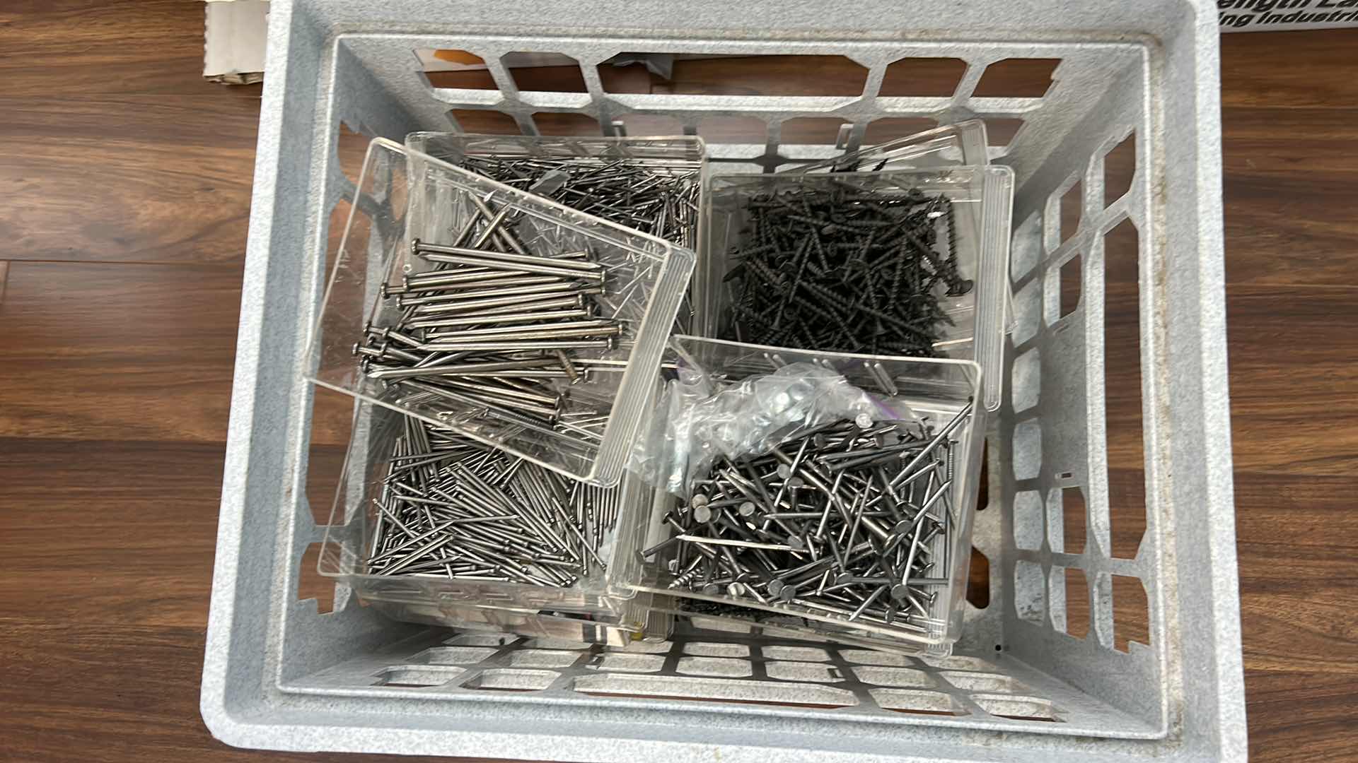 Photo 1 of BIN OF NAILS