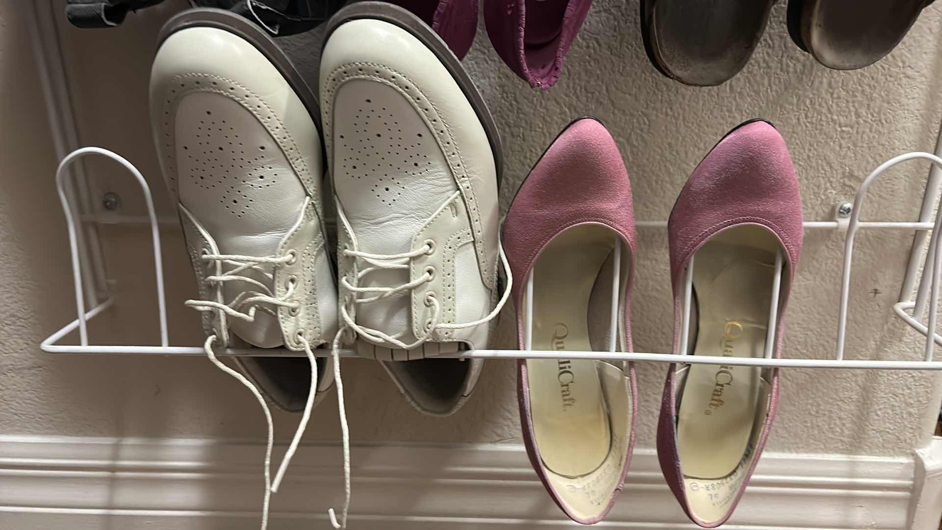 Photo 1 of LADIES SHOES SIZE 5 & 5.5 WITH SHOE RACK