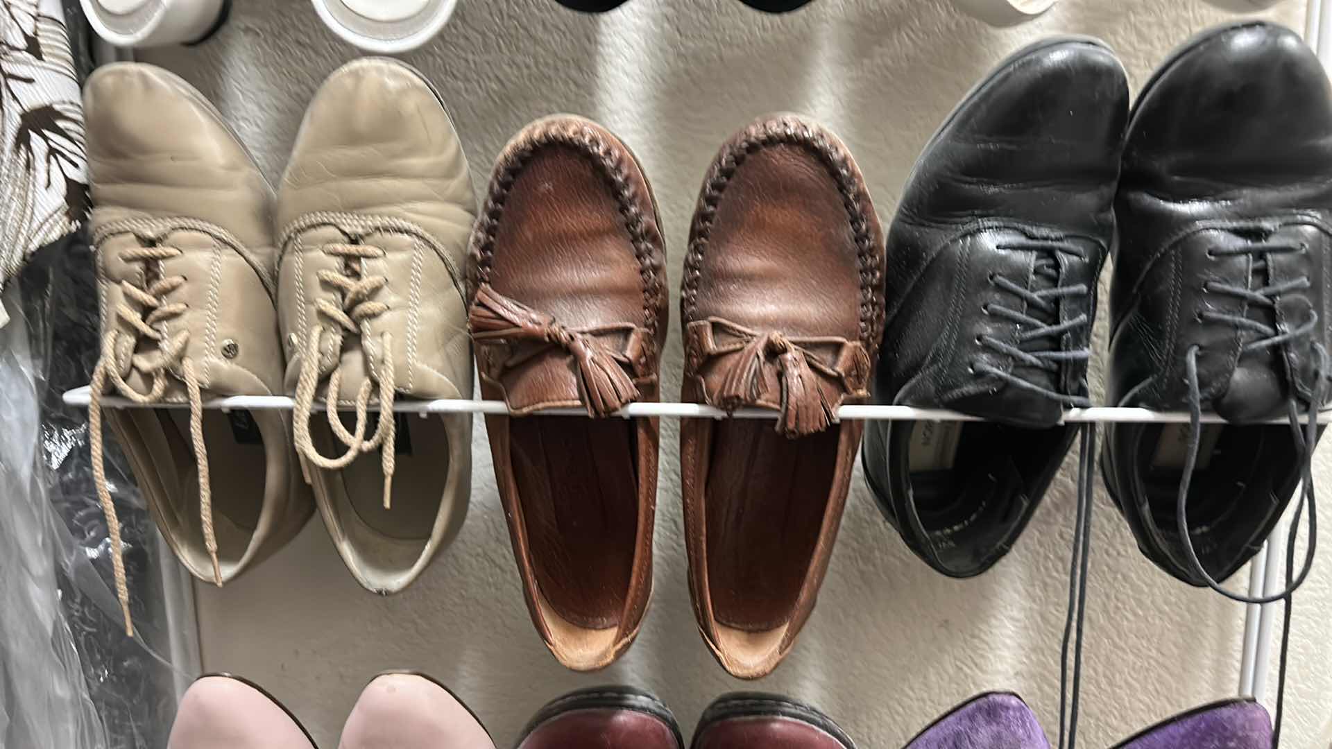 Photo 1 of LADIES SHOES SIZE 5 & 5.5 WITH SHOE RACK