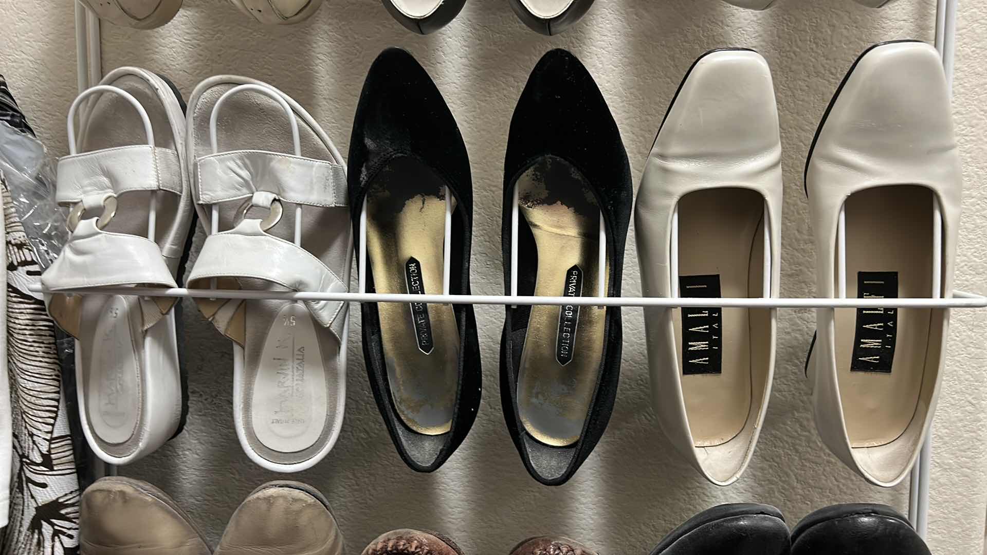 Photo 1 of LADIES SHOES SIZE 5 & 5.5 WITH SHOE RACK