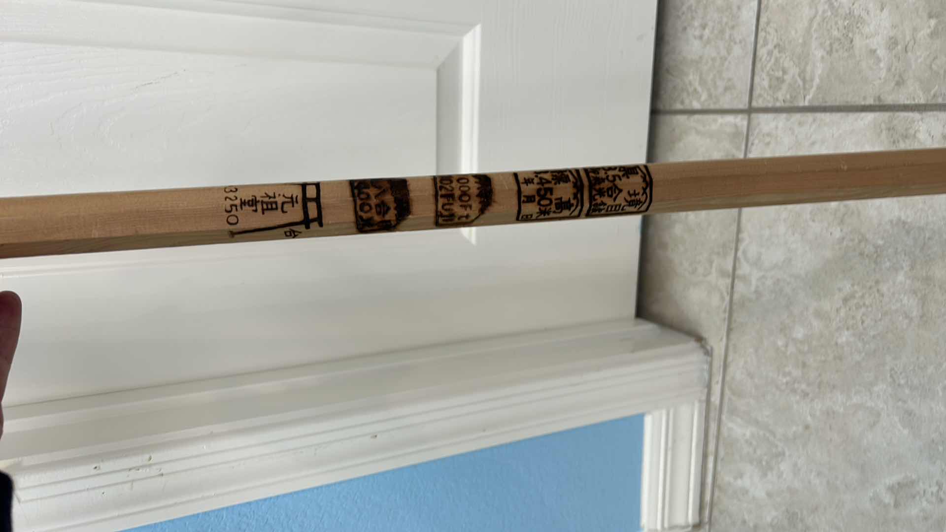 Photo 1 of ENGRAVED JAPANESE POLE 59” WITH AMERICAN FLAG