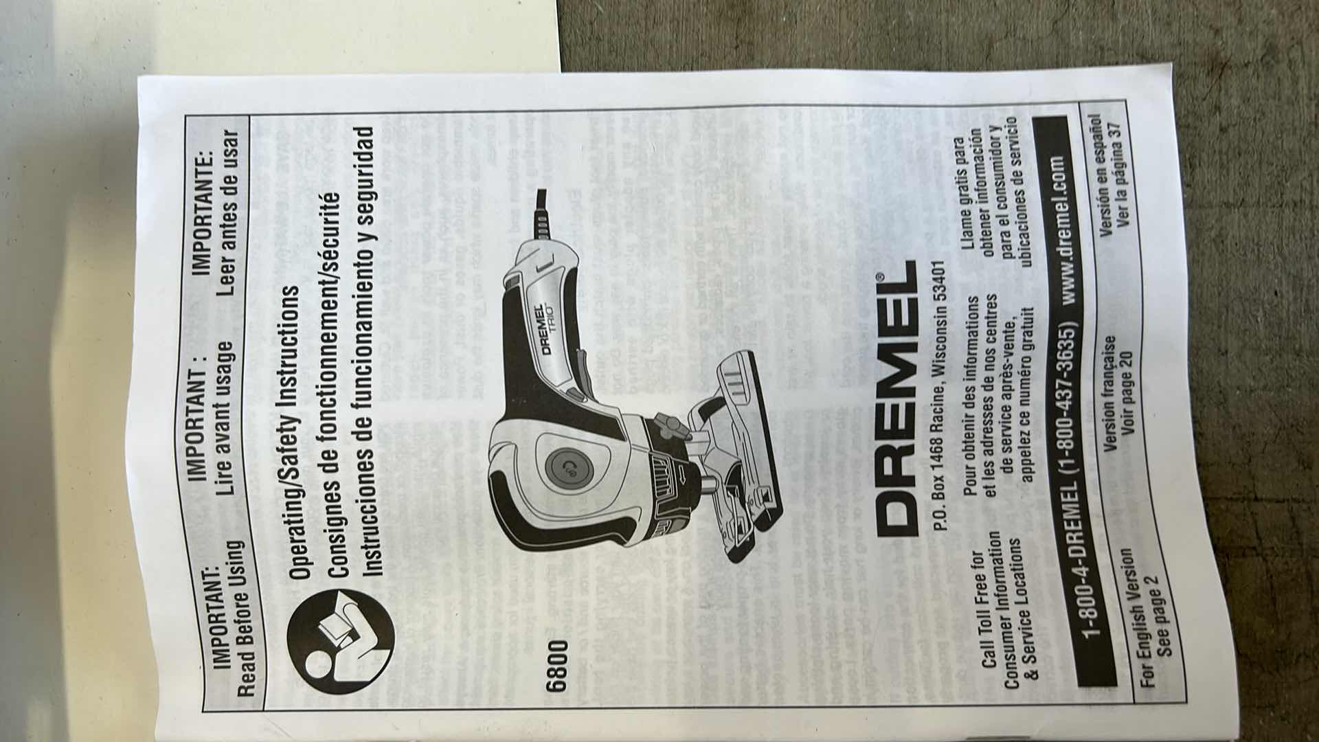 Photo 1 of DREMEL TRIO