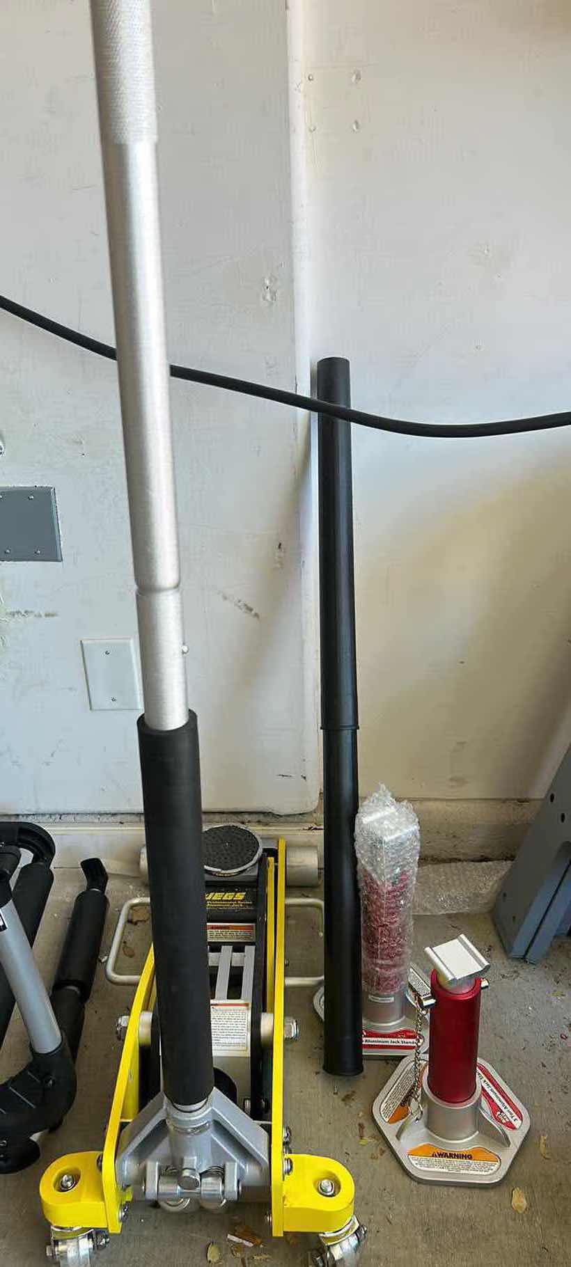 Photo 1 of JEGS PROFESSIONAL SERIES ALUMINUM JACK AND 2 JACK STANDS