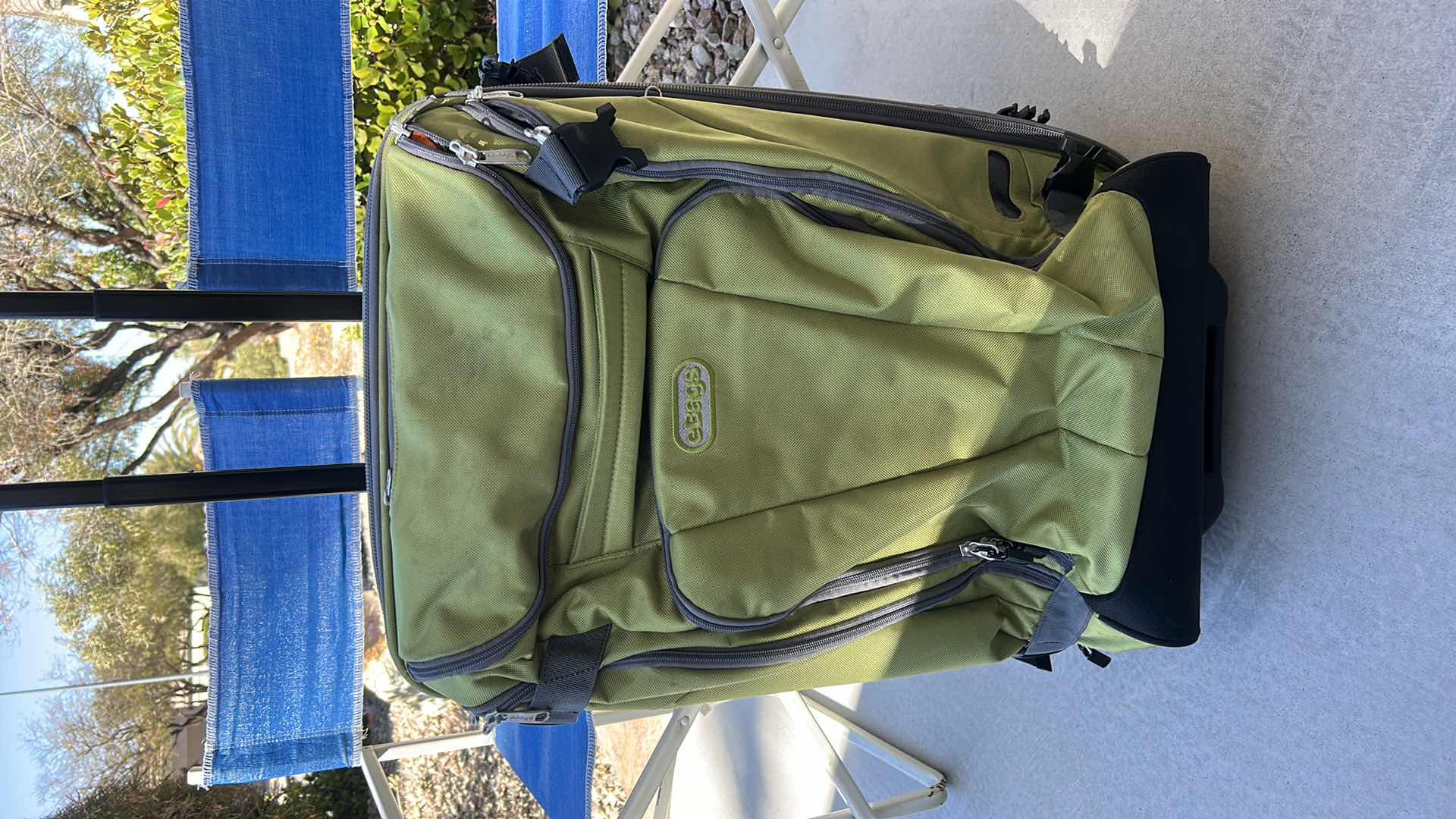 Photo 2 of 2 FOLDING CAMP CHAIRS, SLEEPING BAG AND SUITCASE