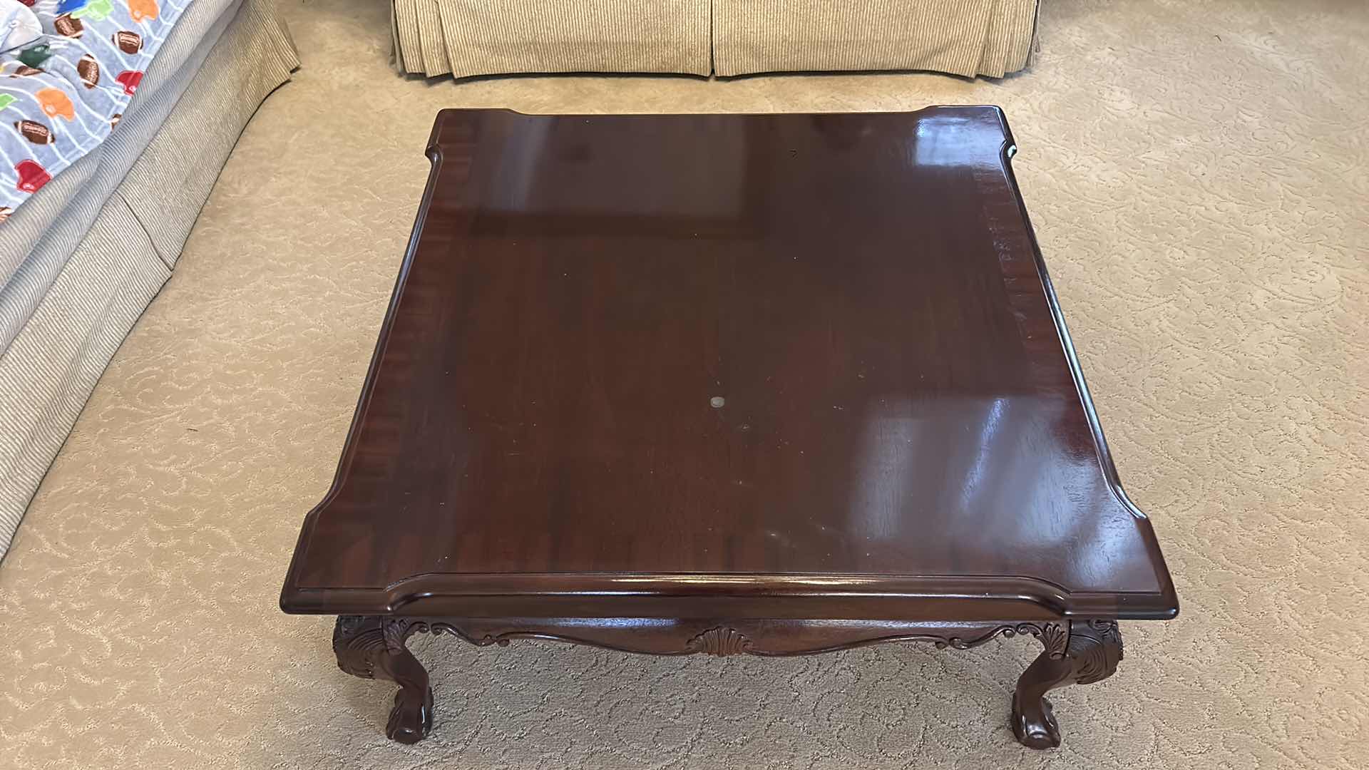 Photo 1 of WOOD COCKTAIL TABLE 30, 38” x 16 1/2”