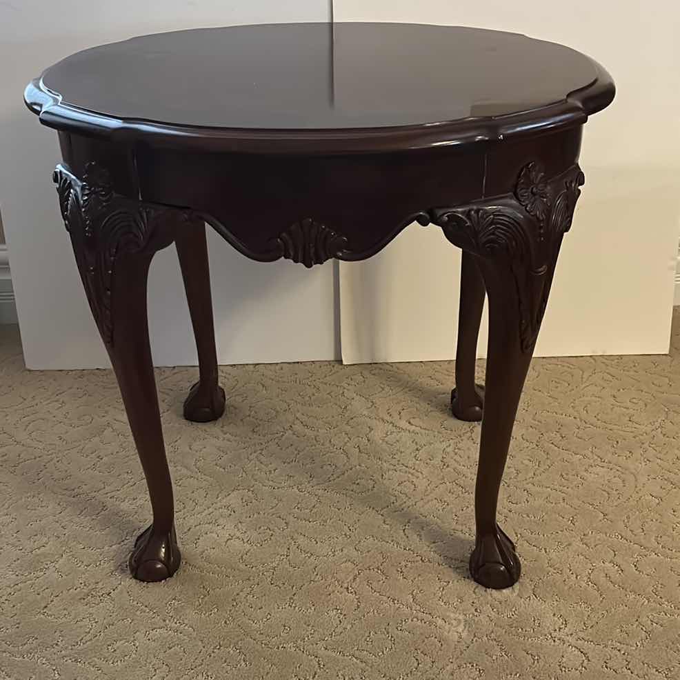 Photo 1 of VINTAGE WOOD TABLE 27 1/2" X 23” x 24 1/2”