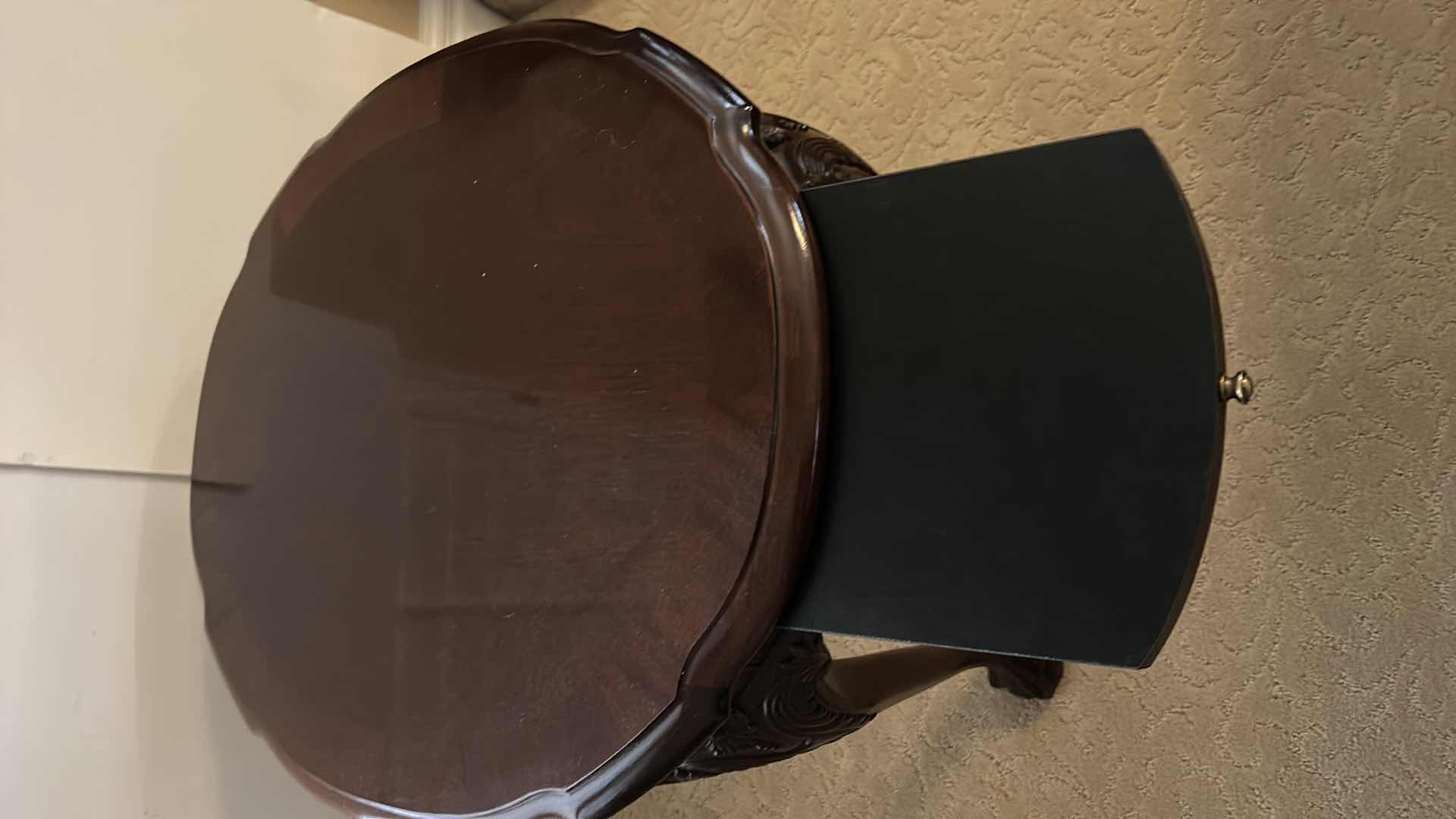 Photo 1 of VINTAGE WOOD TABLE 27 1/2" X 23” x 24 1/2”