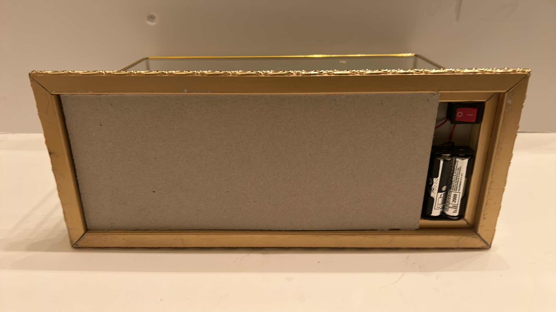 View 6 of LIGHTED DISPLAY BOX WITH GLASS ELEPHANTS 13 1/2“ x 5 1/2“ x 7 1/2