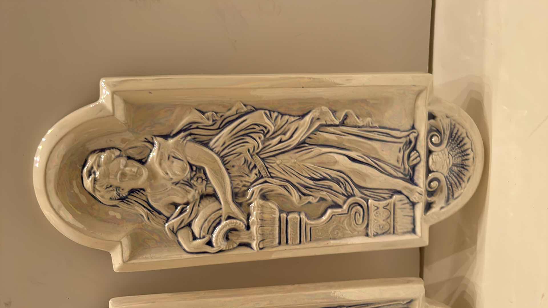 Photo 1 of 2 PORCELAIN PLAQUES 
5 1/4” x 12.5”