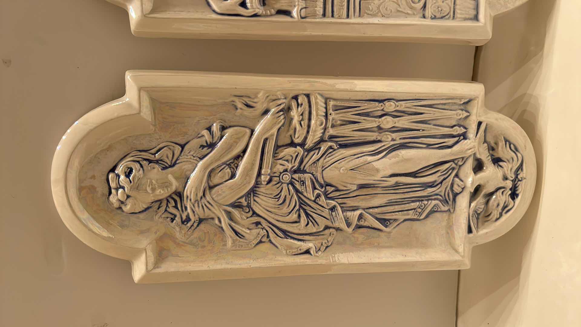 Photo 1 of 2 PORCELAIN PLAQUES 
5 1/4” x 12.5”