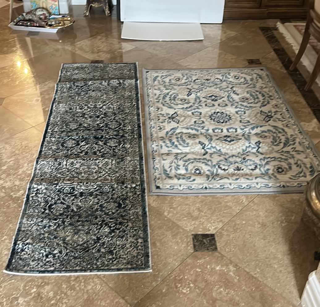 Photo 6 of 2 BLUE AND IVORY CARPETS