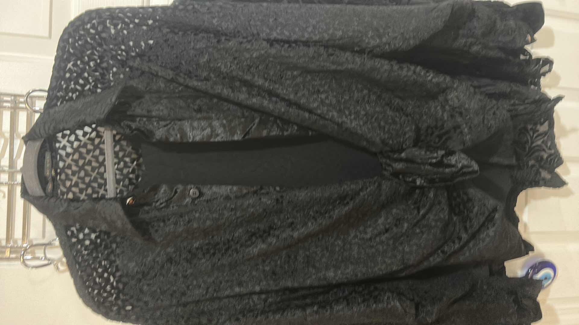 Photo 1 of WOMENSWEAR- 4 BLACK LONG SLEEVE BLOUSES