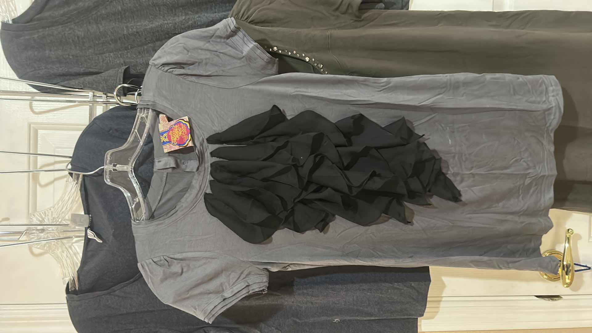 Photo 1 of WOMENSWEAR 5 PC ASSORTMENT MISSES SIZE S M ( 1 TEE SIZE L)