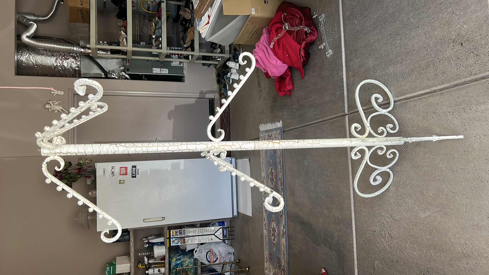 Photo 1 of HEAVY METAL CLOTHING RACK H 70”