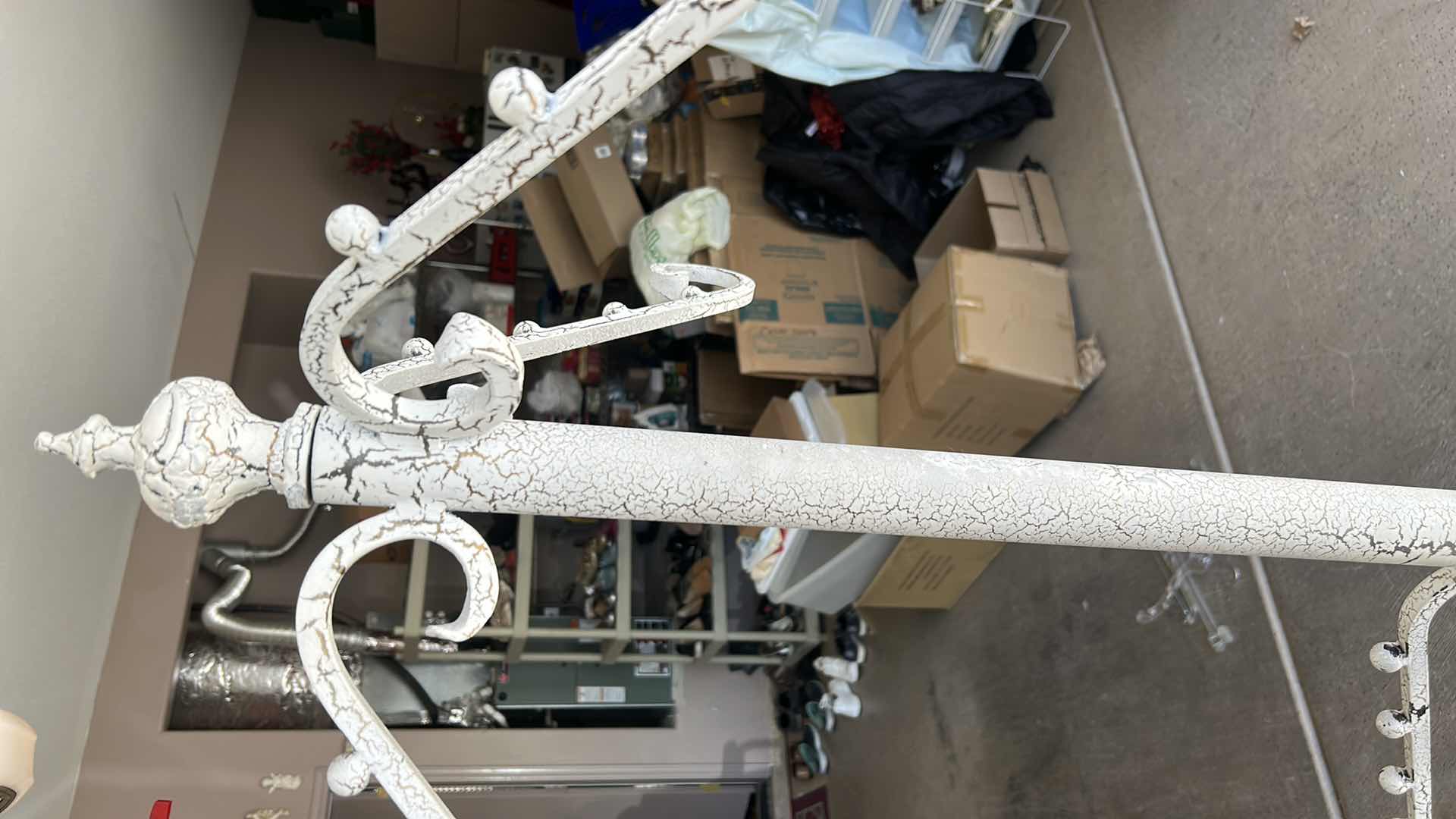 Photo 1 of HEAVY METAL CLOTHING RACK H74”