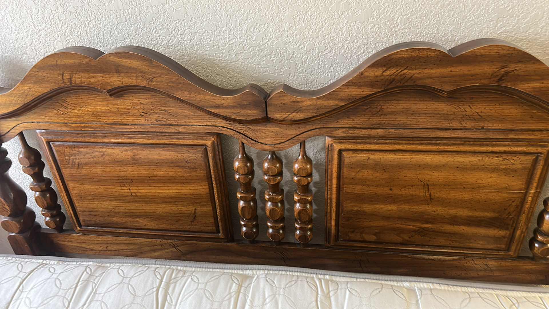 Photo 1 of VINTAGE WOOD HEADBOARD- QUEEN 61 1/2” x 41”