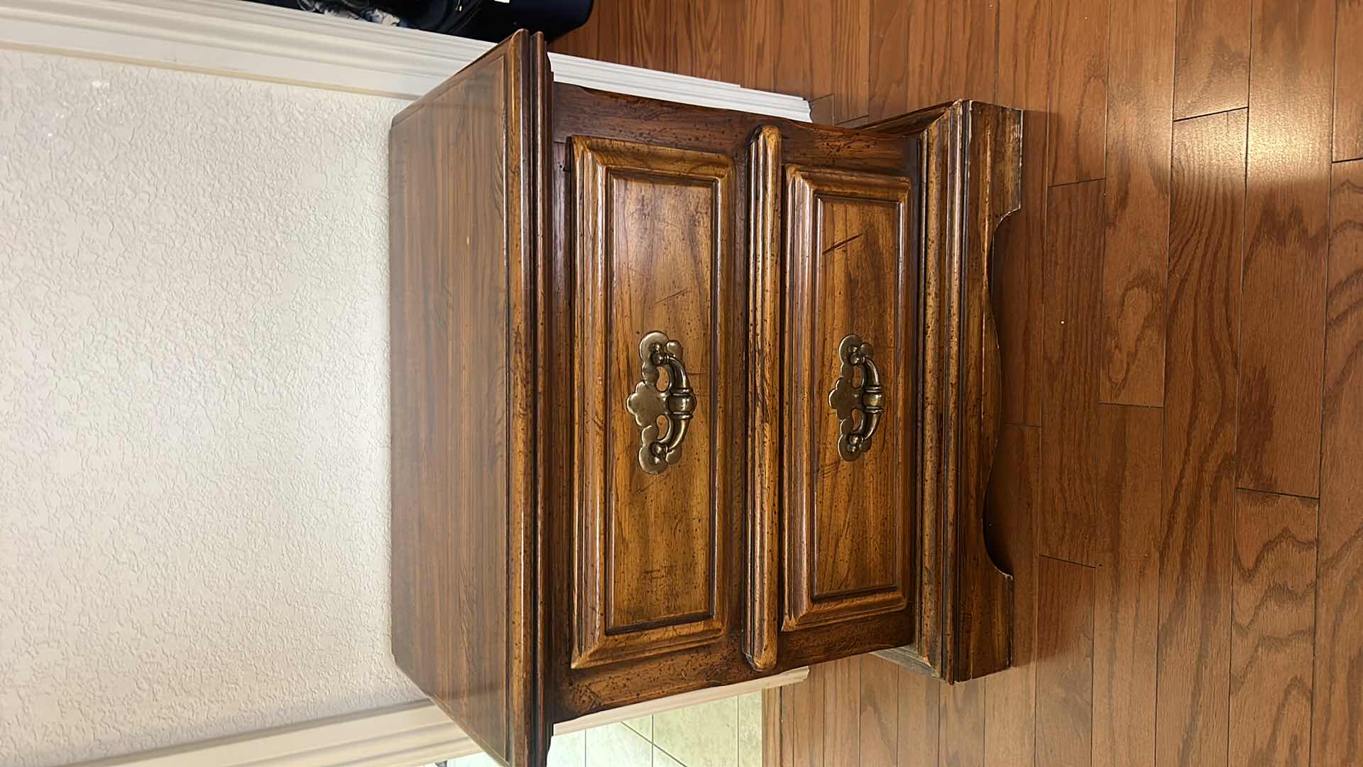 Photo 2 of VINTAGE WOOD NIGHTSTAND 26" X 15" X 25"