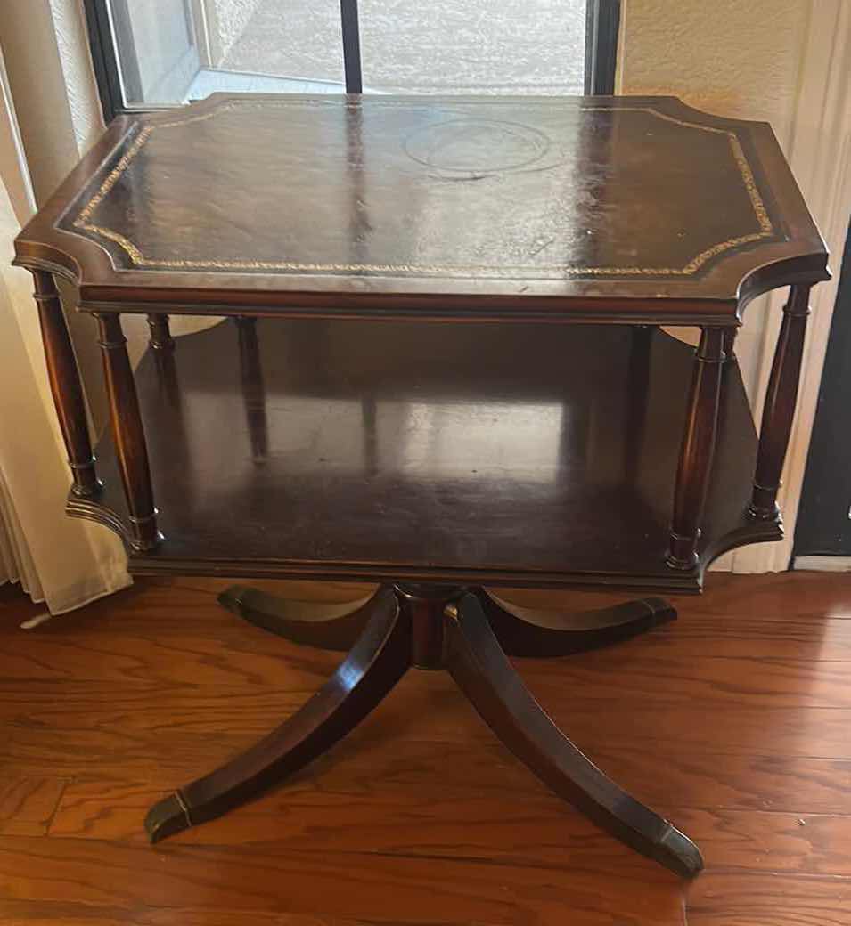 Photo 1 of VINTAGE WOOD TABLE 25” x 18” x 26”