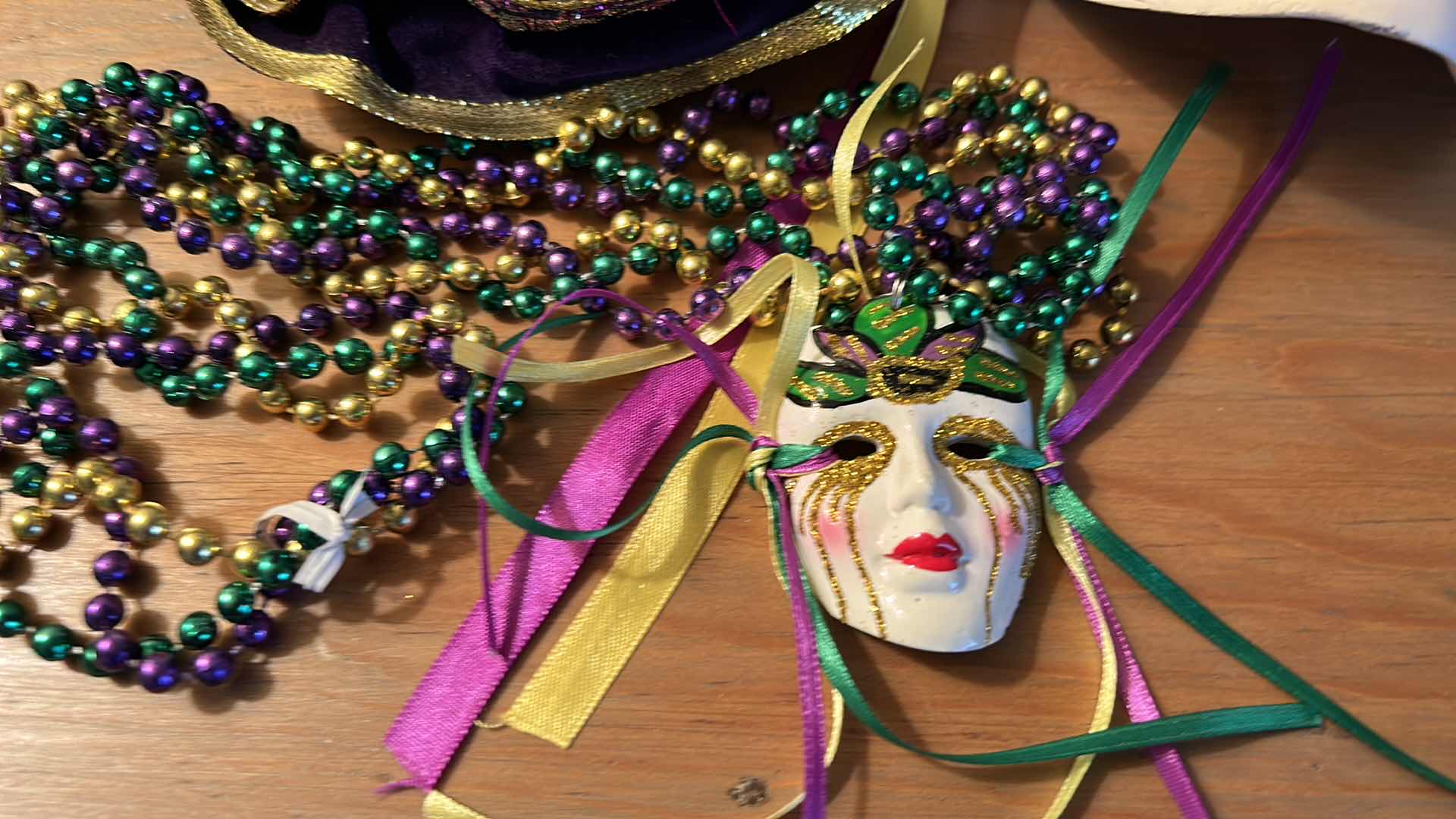 Photo 1 of PORCELAIN MARDI GRAS MASQUERADE MASKS