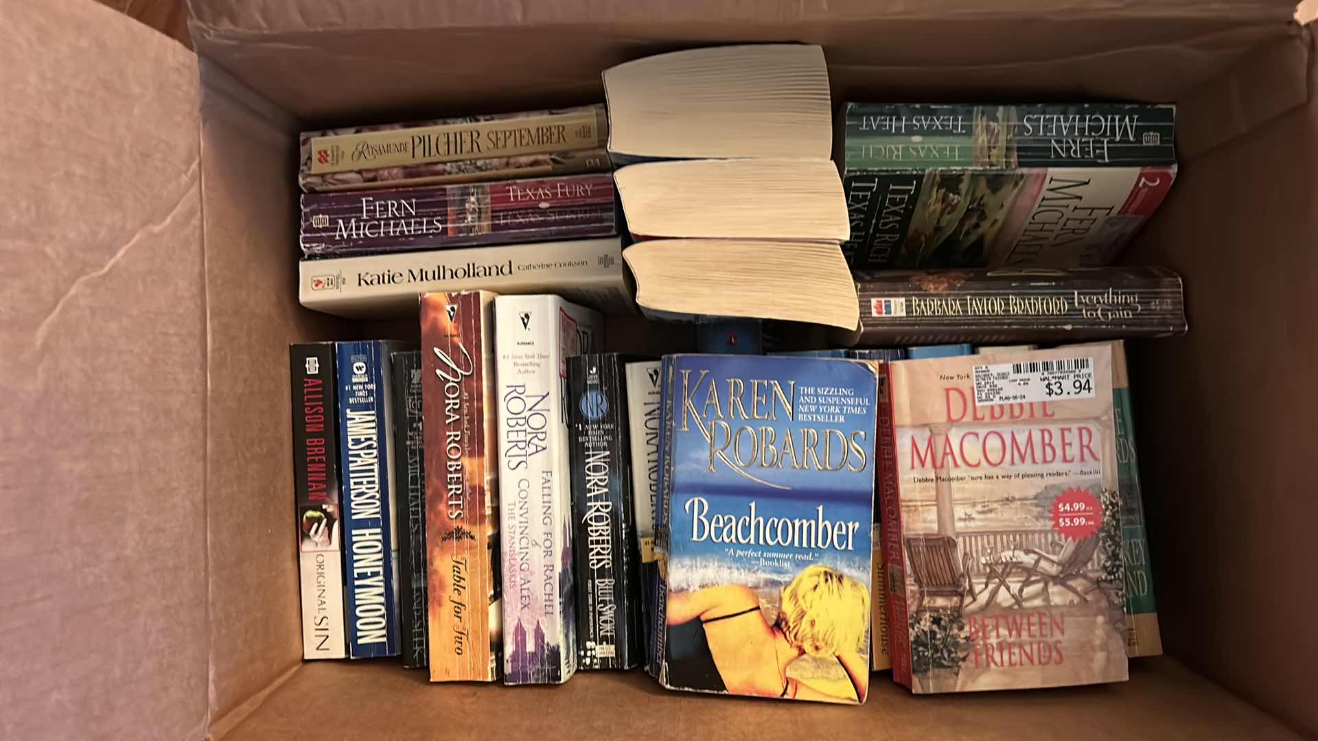 Photo 1 of 2 BOXES OF PAPER BACK BOOKS