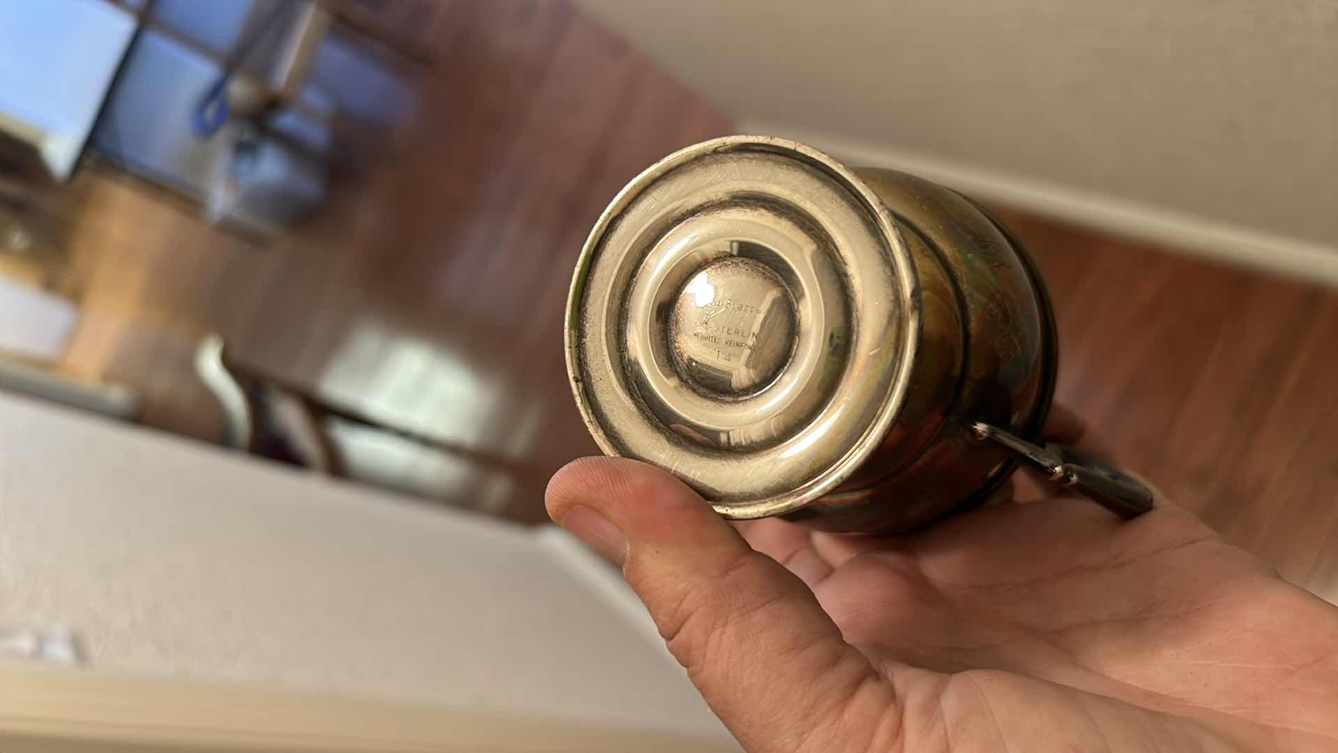 Photo 1 of VINTAGE STERLING SILVER CREAM AND SUGAR