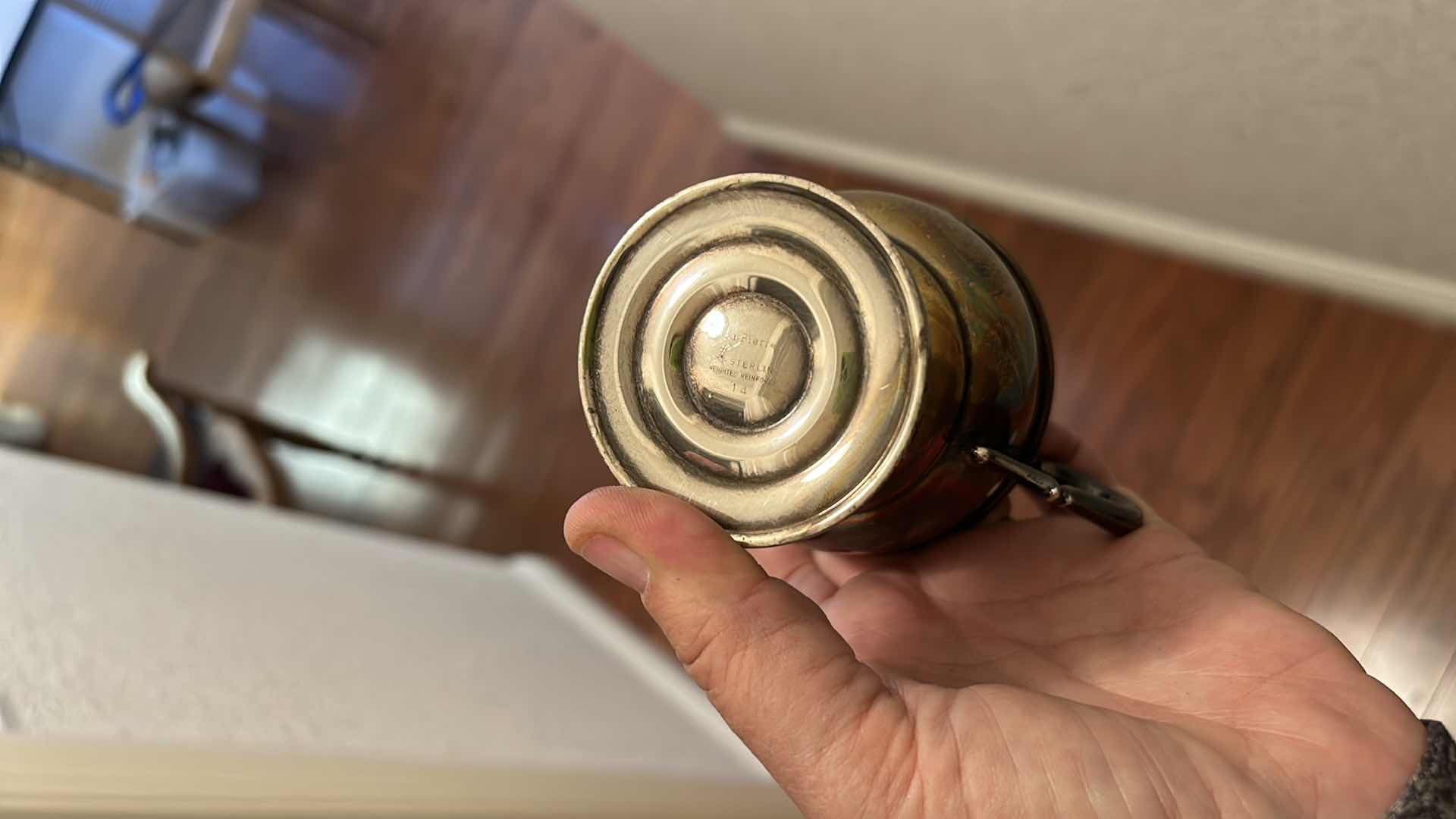 Photo 1 of VINTAGE STERLING SILVER CREAM AND SUGAR