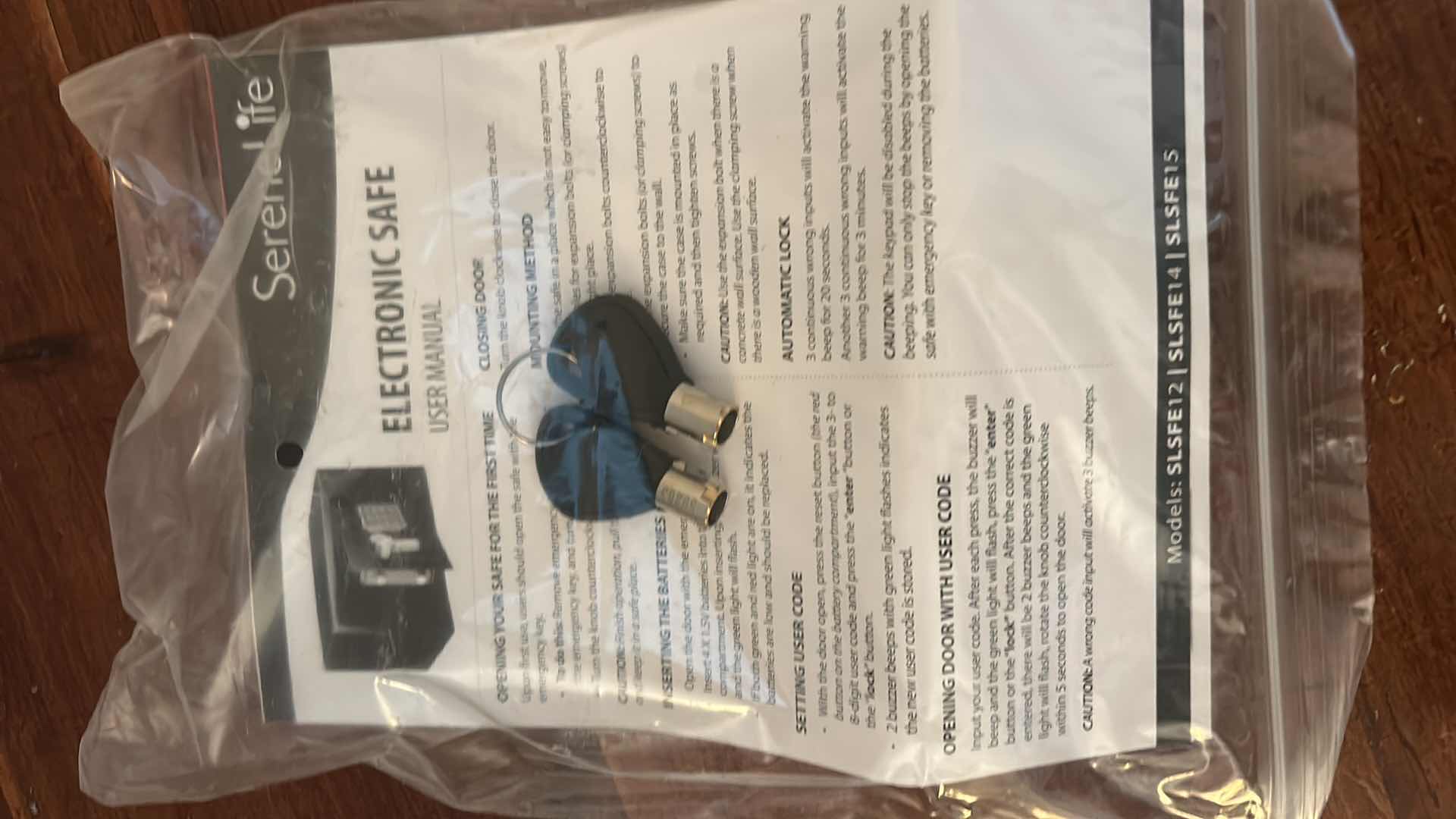 Photo 1 of NEW SERENE LIFE ELECTRONIC SAFE WITH KEYS