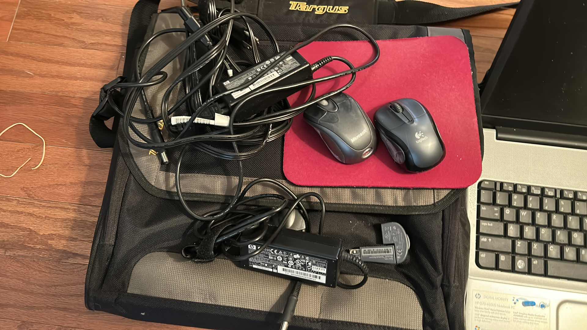 Photo 1 of HP LAPTOP, WITH ACCESSORIES AND CARRYING CASE