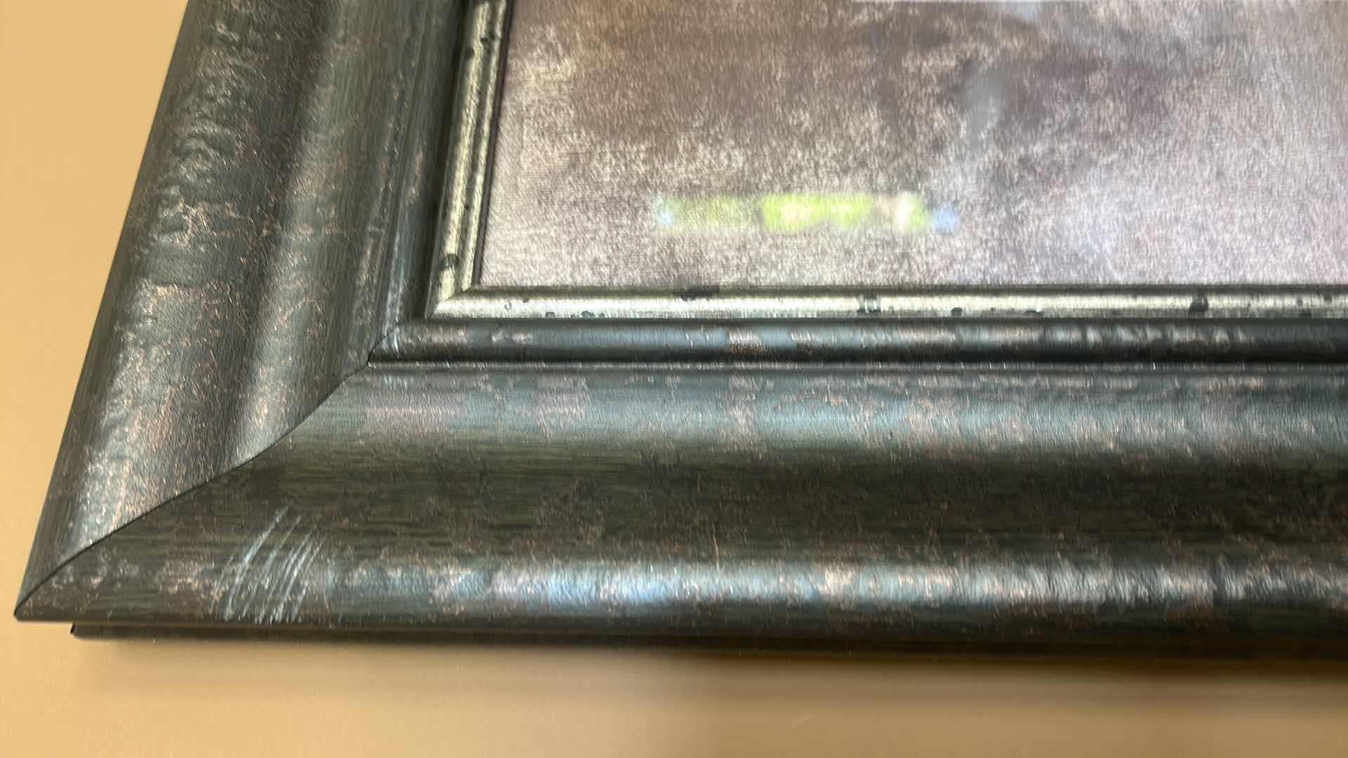 Photo 1 of SILVER BRONZE AND GOLD BRANCH WITH LEAVES FRAMED ARTWORK 33” x 33”