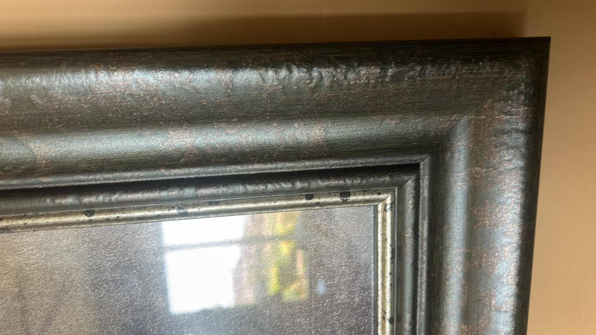 Photo 1 of SILVER BRONZE AND GOLD BRANCH WITH LEAVES FRAMED ARTWORK 33” x 33”