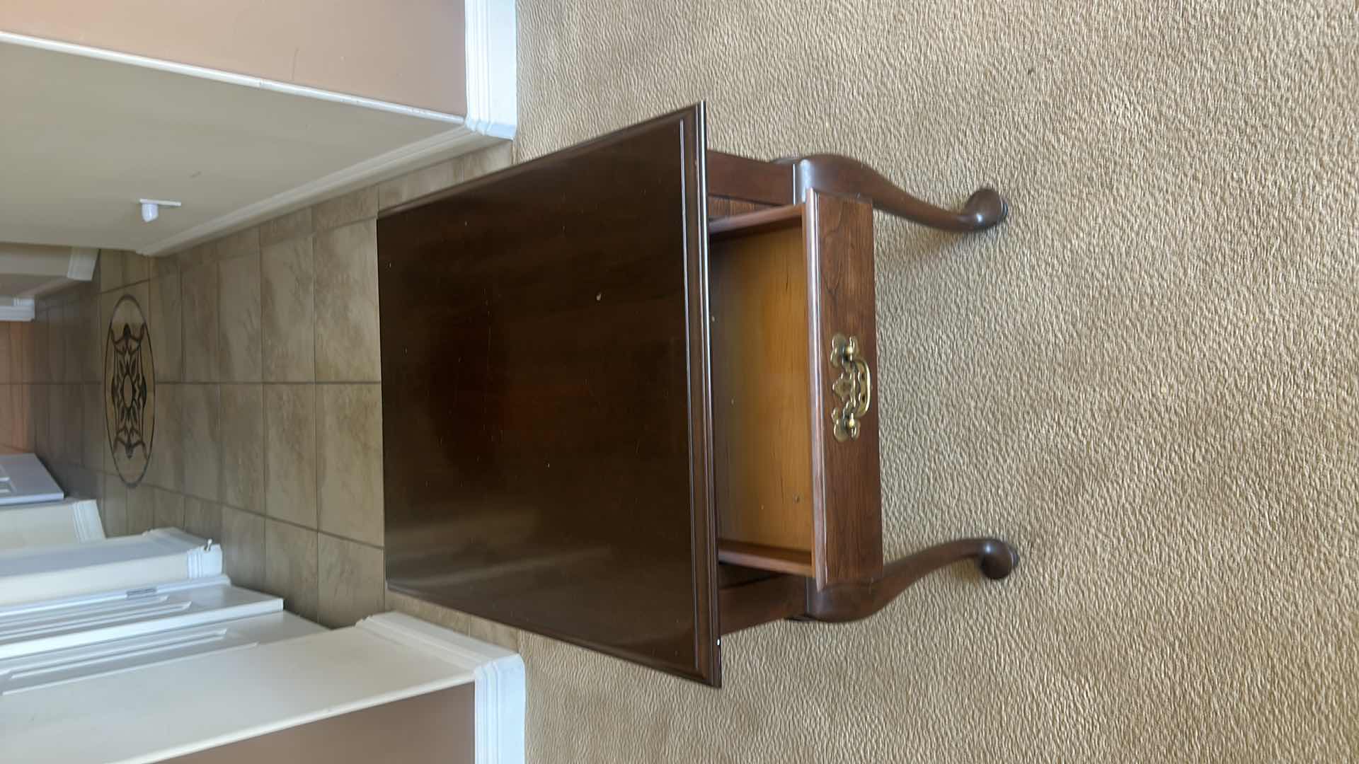 Photo 1 of ETHAN ALLEN WOOD SIDE TABLE / NIGHT STAND 21 1/2” x 26 1/2” x 22 1/2”