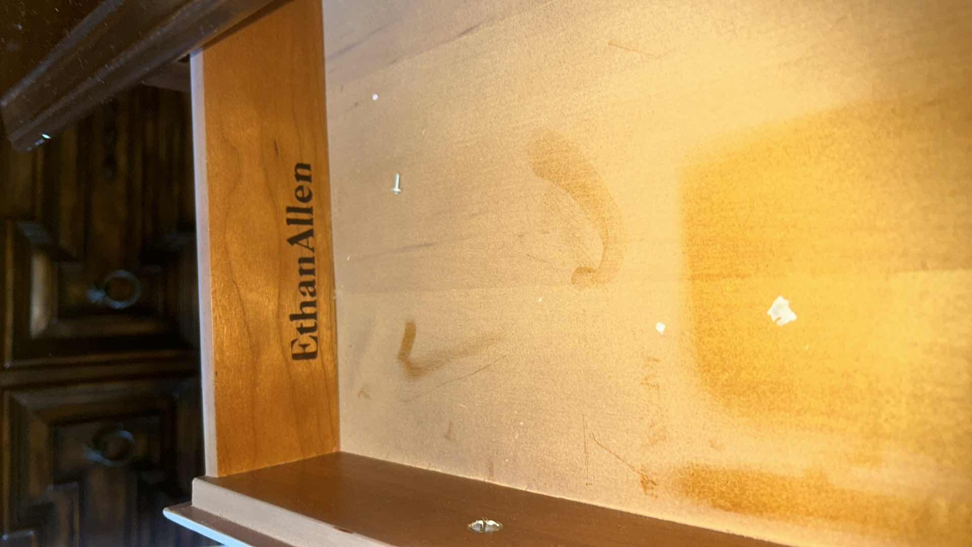 Photo 1 of ETHAN ALLEN WOOD SIDE TABLE / NIGHT STAND 21 1/2” x 26 1/2” x 22 1/2”