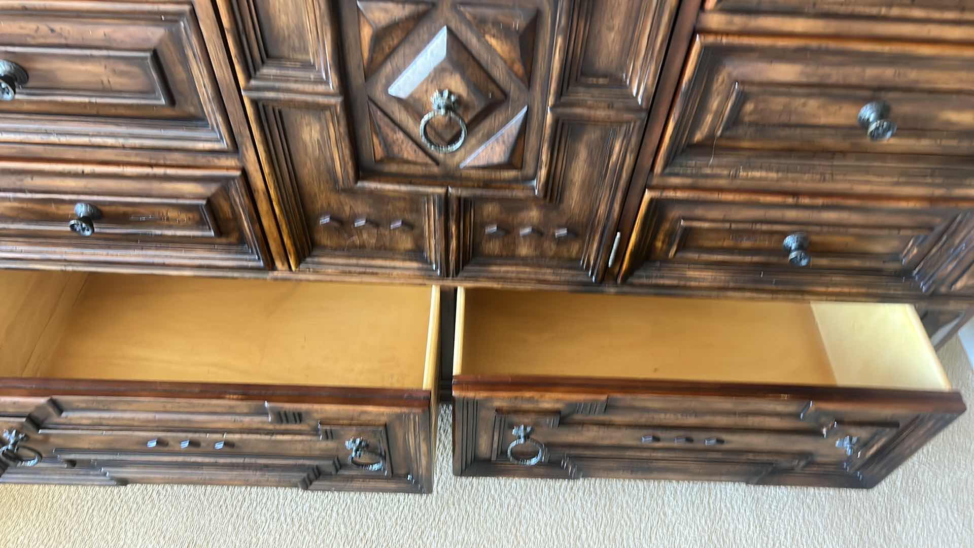 Photo 1 of HOOKER FURNITURE SEVEN SEAS COLLECTION DRESSER 64” x 24” x 44”