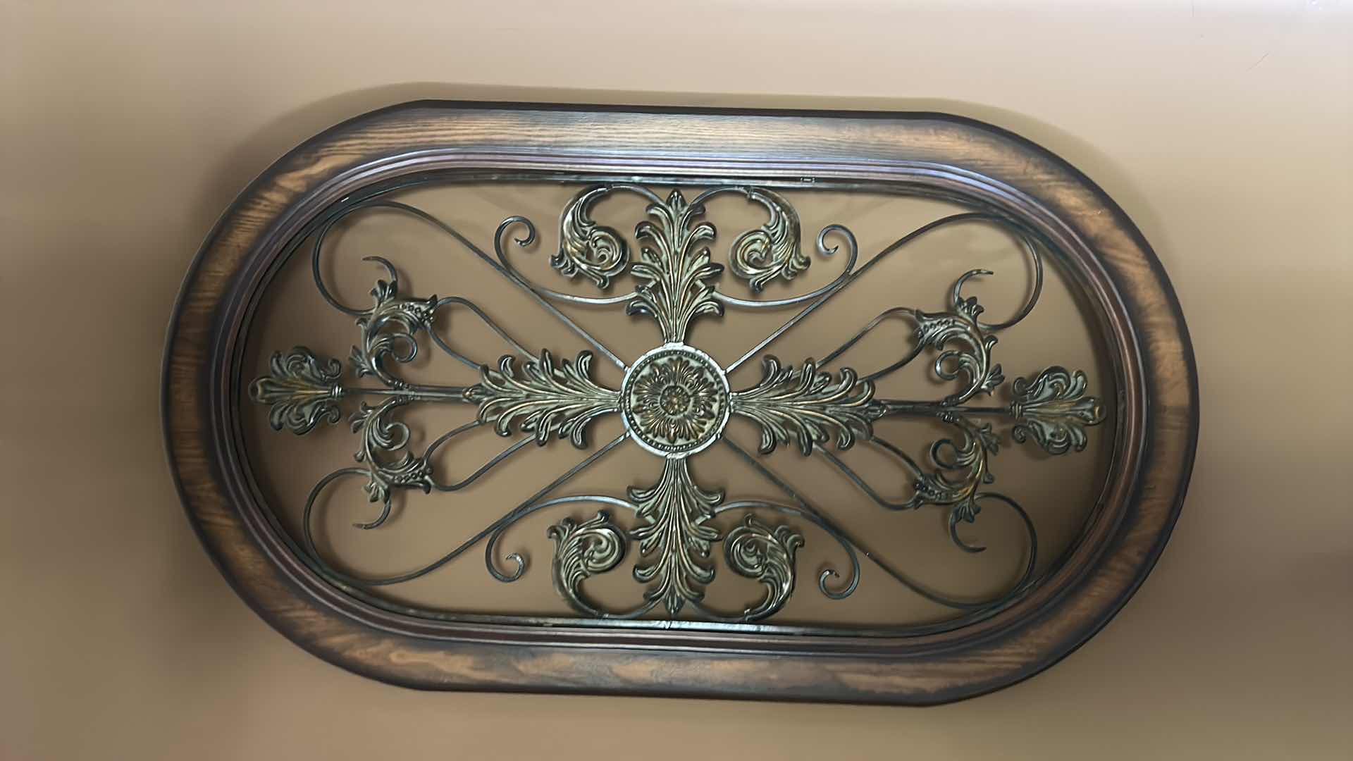 Photo 1 of WOOD AND METAL WALL DECOR 27” x 47”