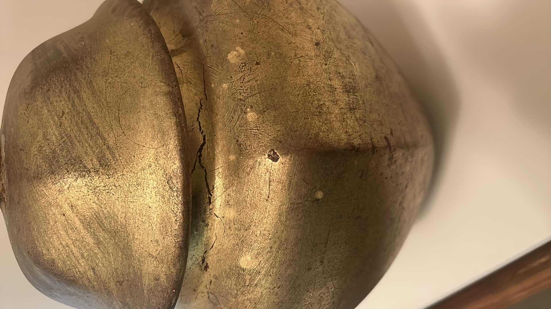 Photo 1 of HOME DECOR GOLD CERAMIC JAR H12”