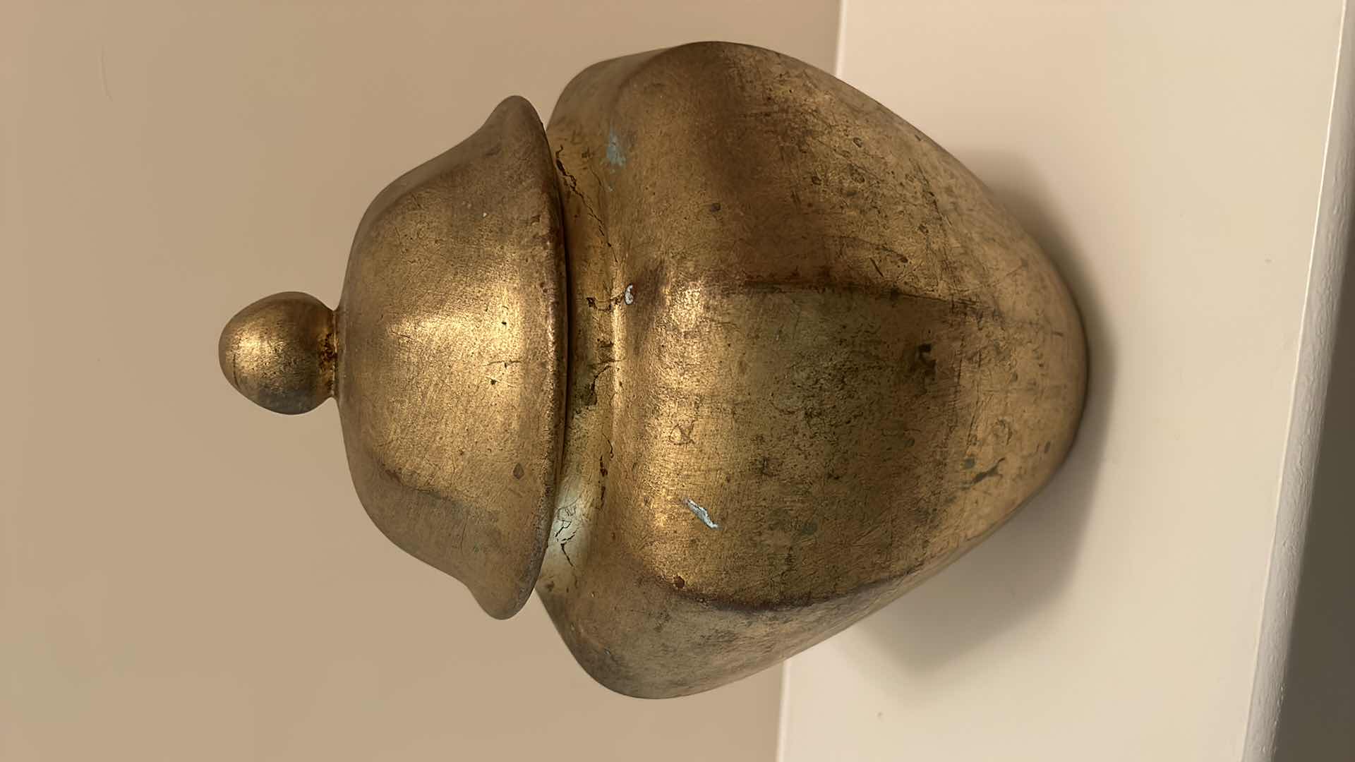 Photo 1 of HOME DECOR GOLD CERAMIC JAR H12”