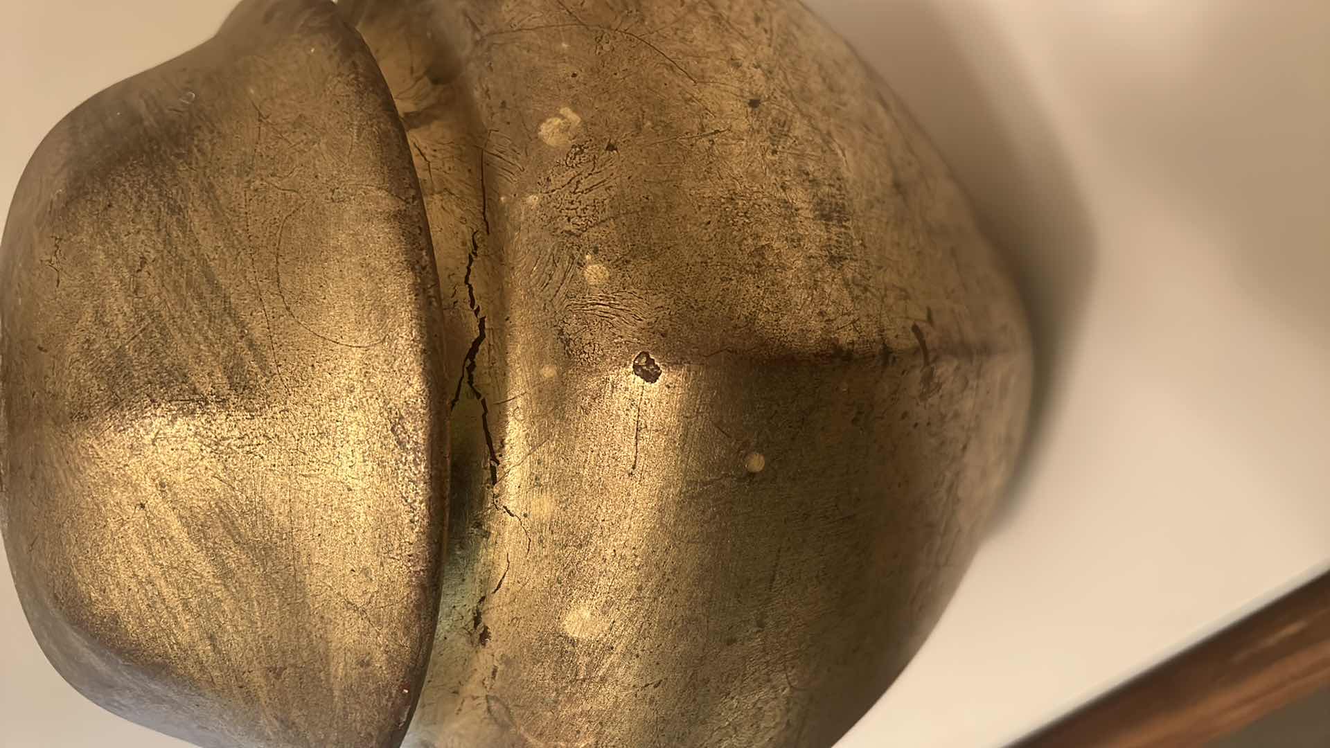 Photo 1 of HOME DECOR GOLD CERAMIC JAR H12”