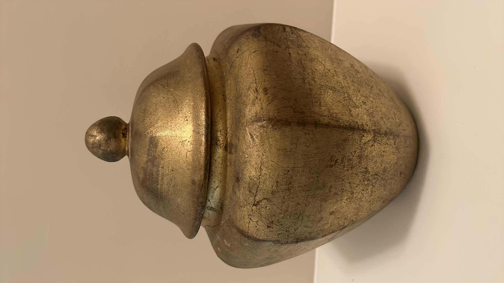 Photo 1 of HOME DECOR GOLD CERAMIC JAR H12”