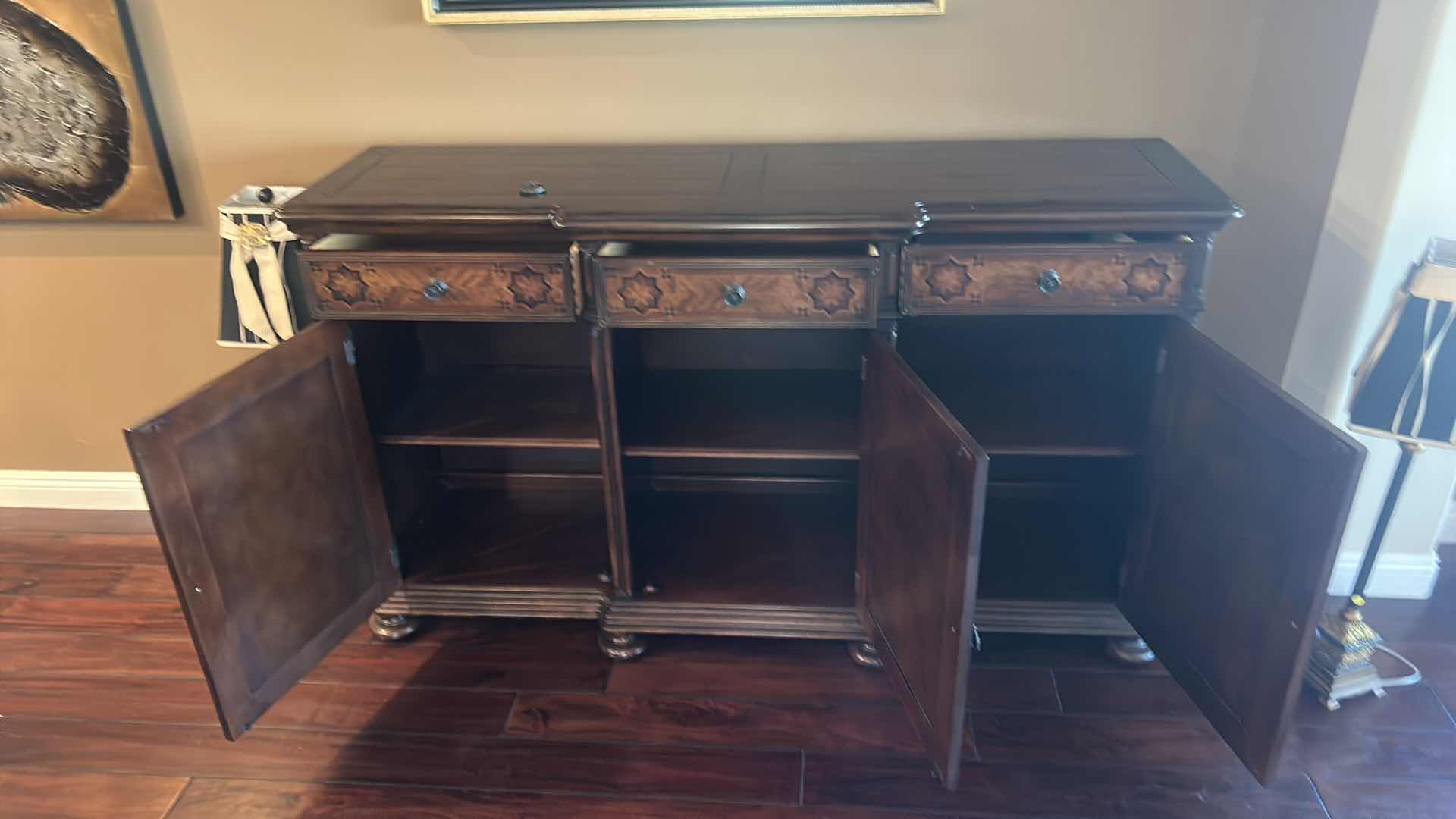 View 7 of HOOKER FURNITURE -  BUFFET / SIDEBOARD / CREDENZA 6’ x 20” x 43”